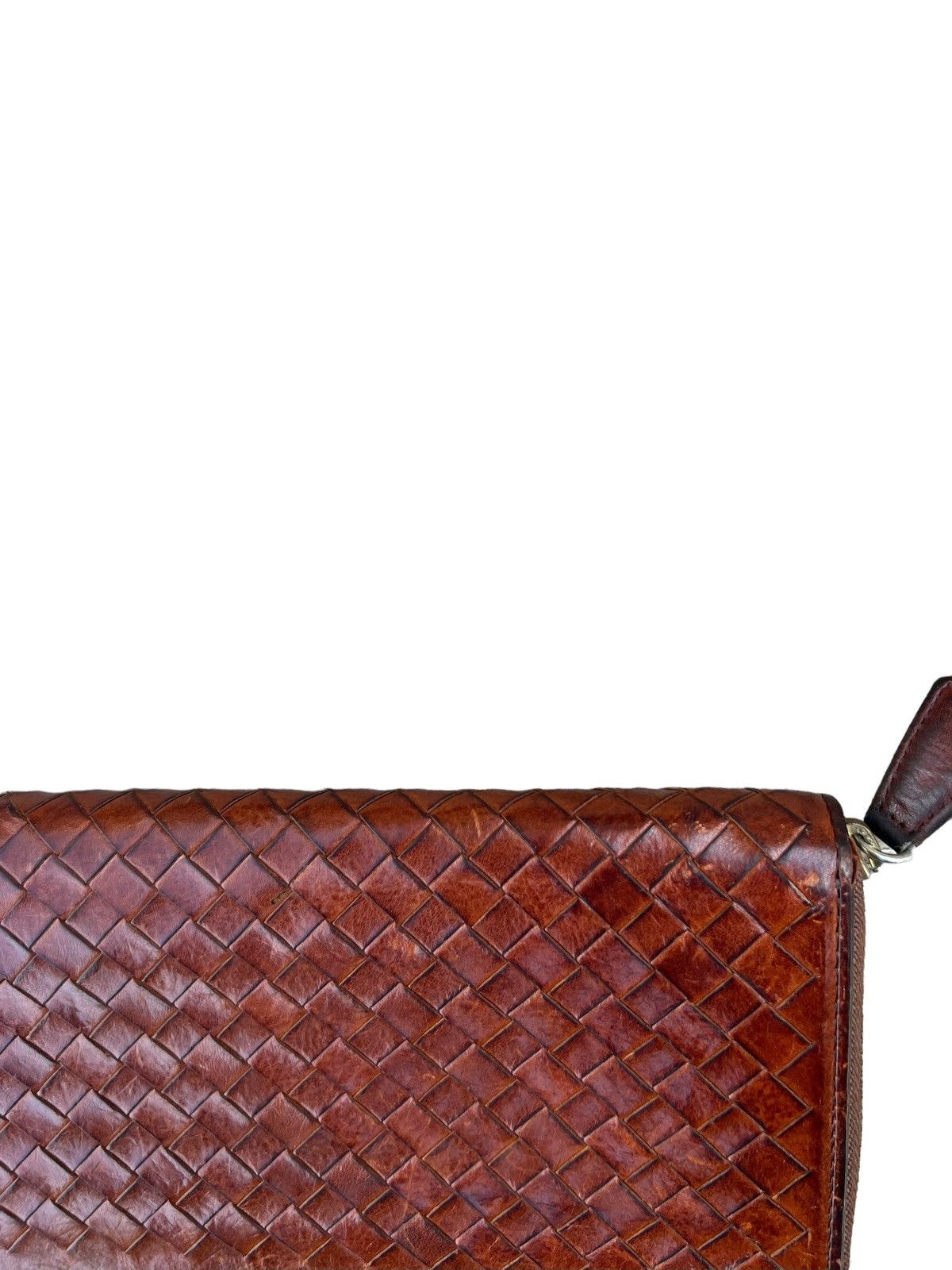 Leather RARE! Patina Woven Leather Cocomeister Wallet Purse Size ONE SIZE - 10 Thumbnail