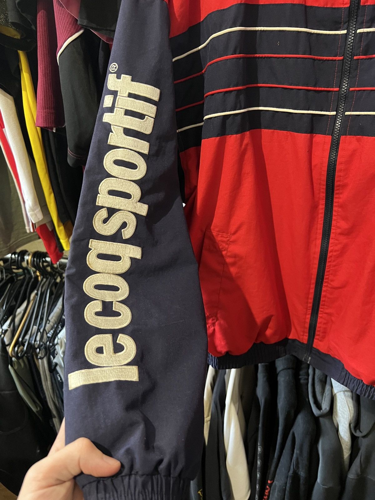 Le Coq Sportif × Vintage VINTAGE LE COQ SPORTIF NEYLON ZIP UP JACKET SIZE XL Y2K Size US XL / EU 56 / 4 - 3 Thumbnail
