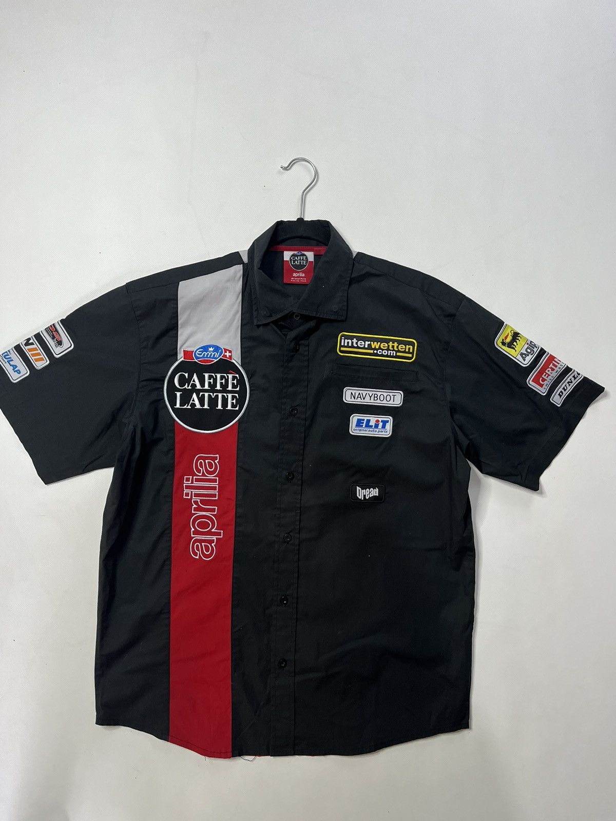 Vintage Vintage Dread Caffe Latte racing shirts Size US L / EU 52-54 / 3 - 9 Thumbnail