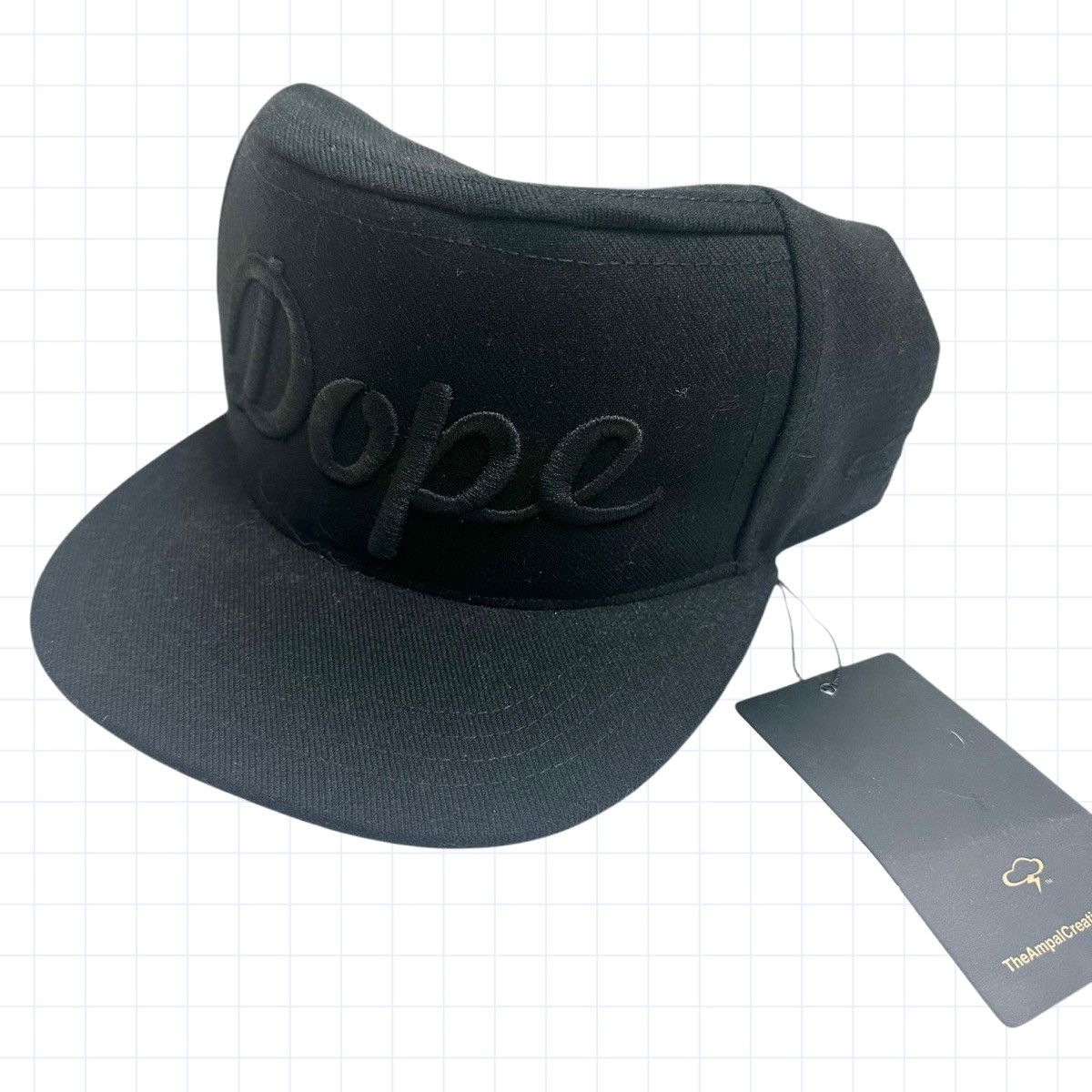 Other Ampal Creative DOPE Embroidery Snap Back Cap Military Black Size ONE SIZE - 2 Thumbnail