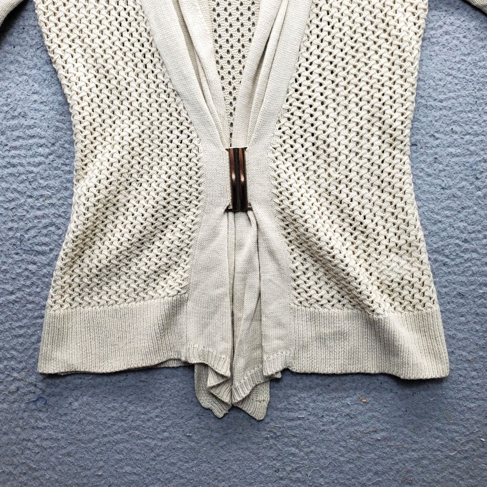 Venus Venus Cardigan Sweater Women S Brown Acrylic Open Knit Cardigan, Open Front, Raglan Sleeve, 100% Acrylic, Knit, Solid, Fall, Winter, Womens Size S Size S / US 4 / IT 40 - 6 Thumbnail