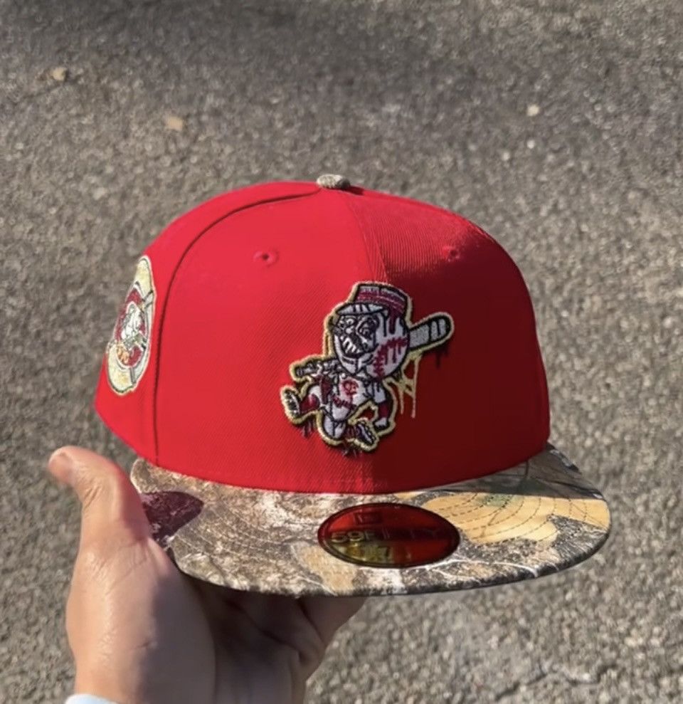 image of Hat x New Era Ecap City Cincinnati Reds Real Tree Camo 1970 All Star Game, Men's