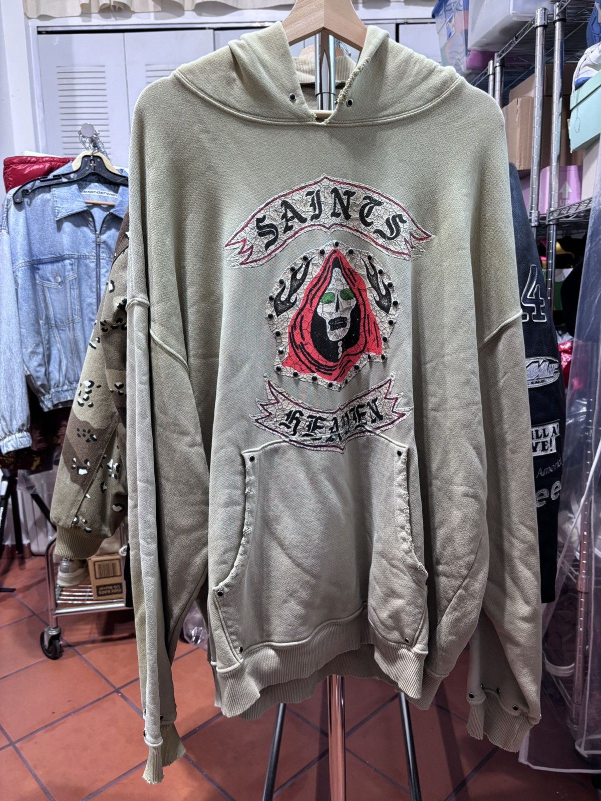 Alchemist ALCHEMIST RAY SAINTS HOODIE NOMAD STUDDED GREEN Size US M / EU 48-50 / 2 - 1 Thumbnail
