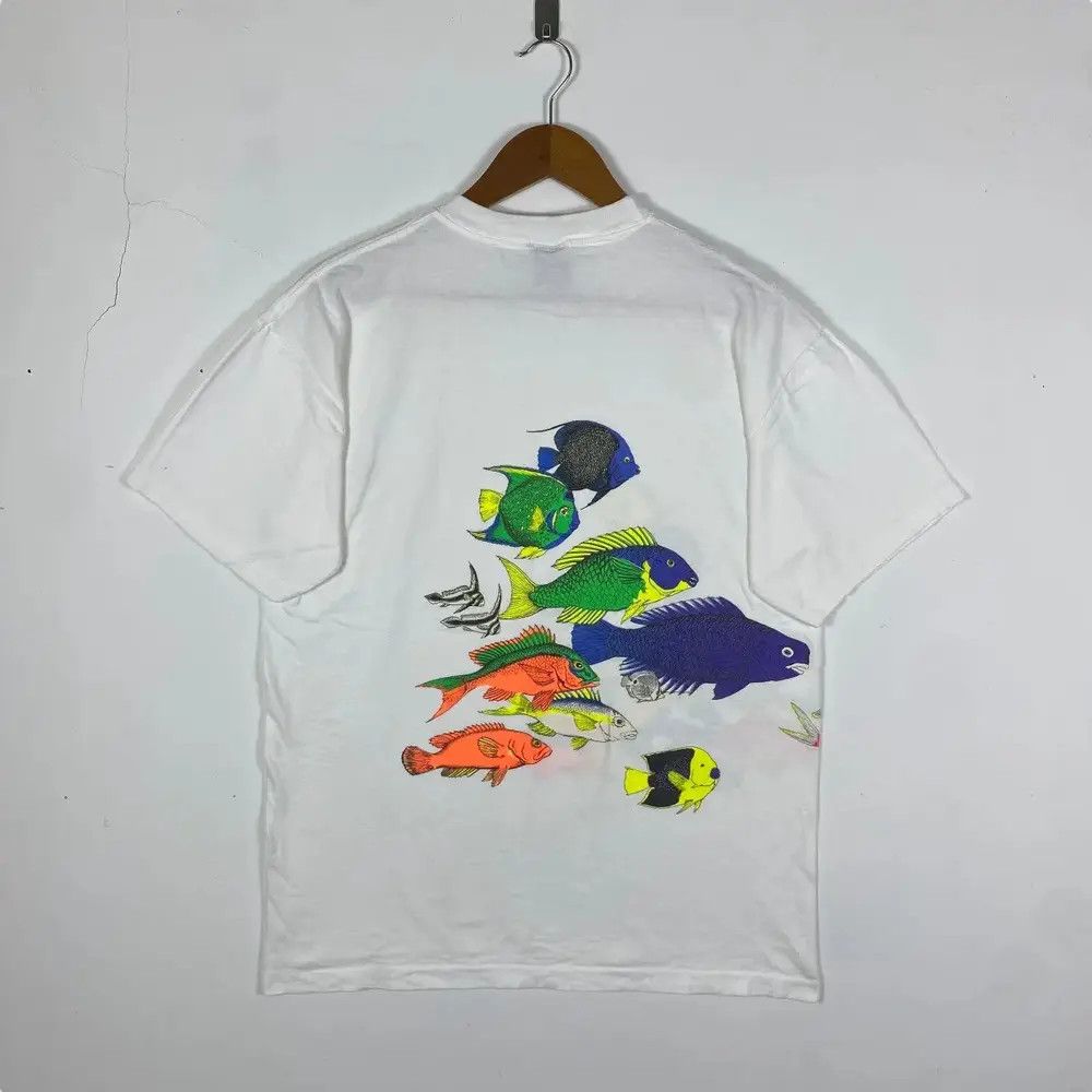 Habitat Vintage 90's RAINBOW GRAPHIC Saltwater Fishes Graphic Size US L / EU 52-54 / 3 - 4 Thumbnail