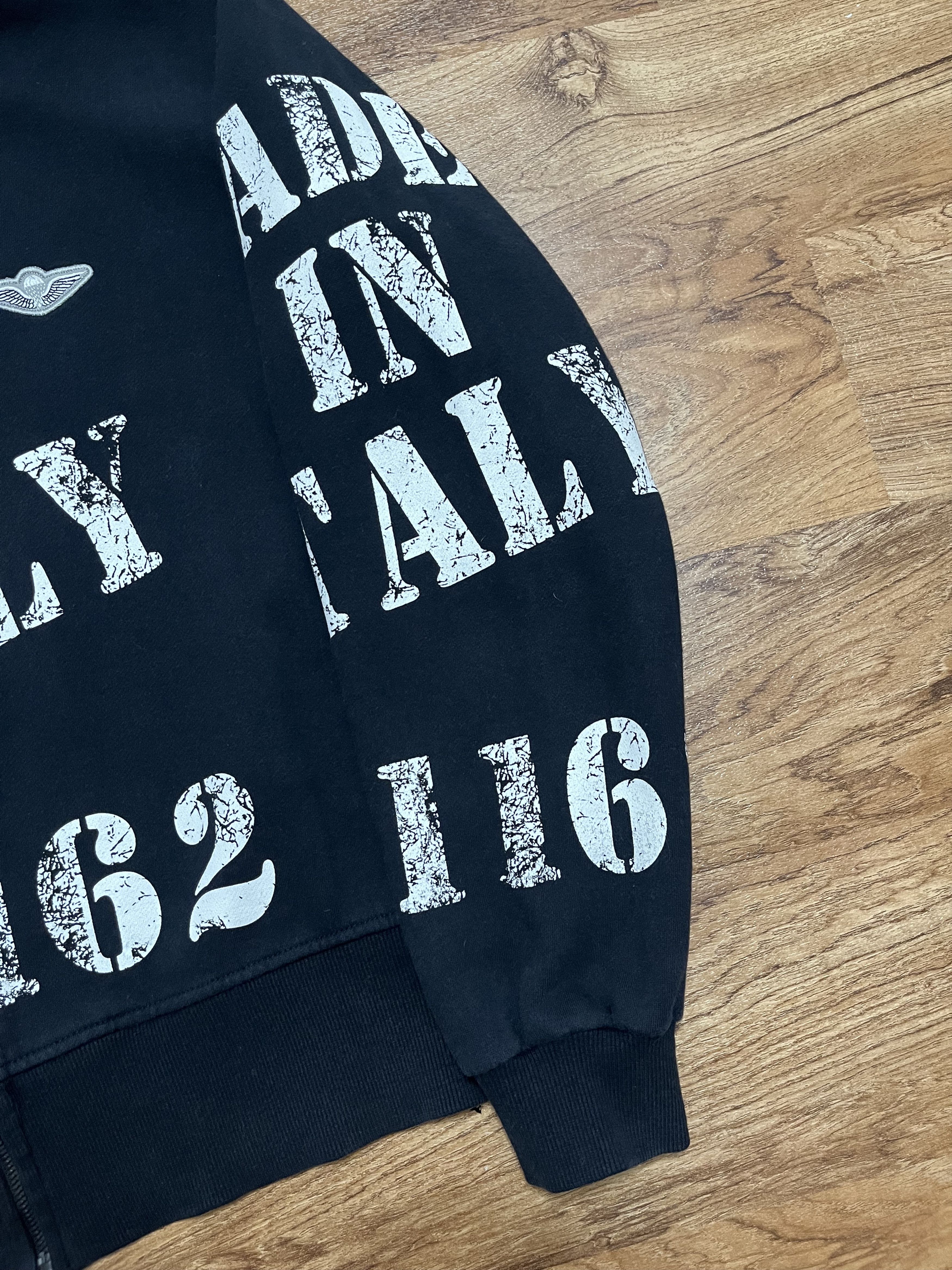 Dolce & Gabbana Dolce & Gabbana “MADE IN ITALY 141162” Graphic Zip-Up Hoodie Size US L / EU 52-54 / 3 - 6 Thumbnail