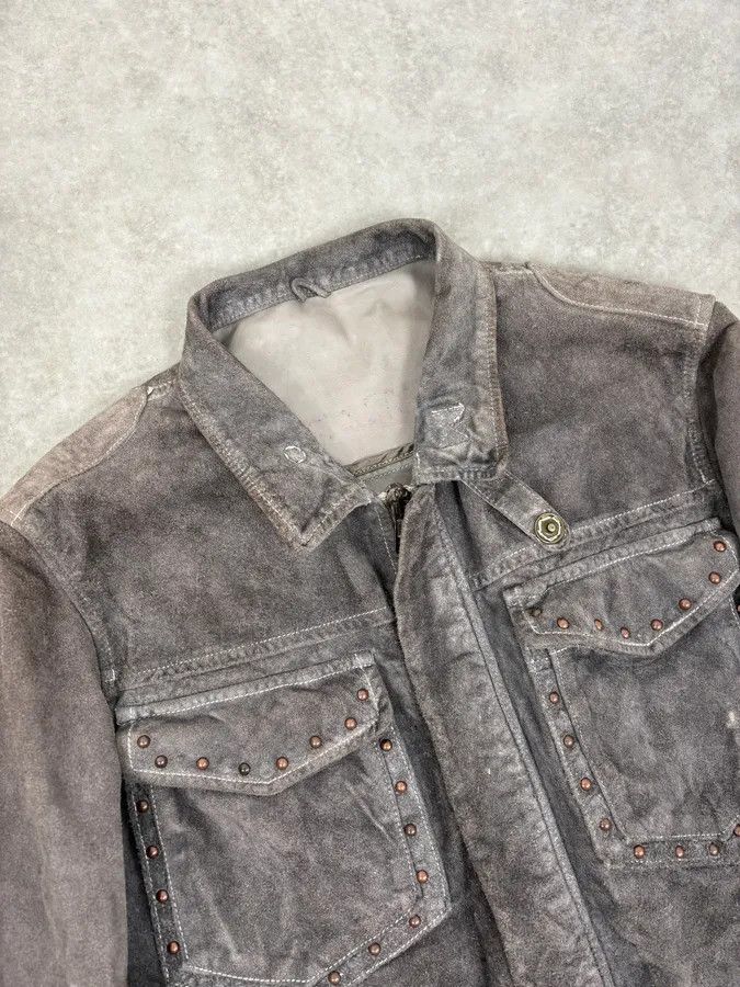 Giorgio Brato 2000s Giorgio Brato Grey Suede Multi-Pocket Leather Jacket Size US M / EU 48-50 / 2 - 5 Thumbnail