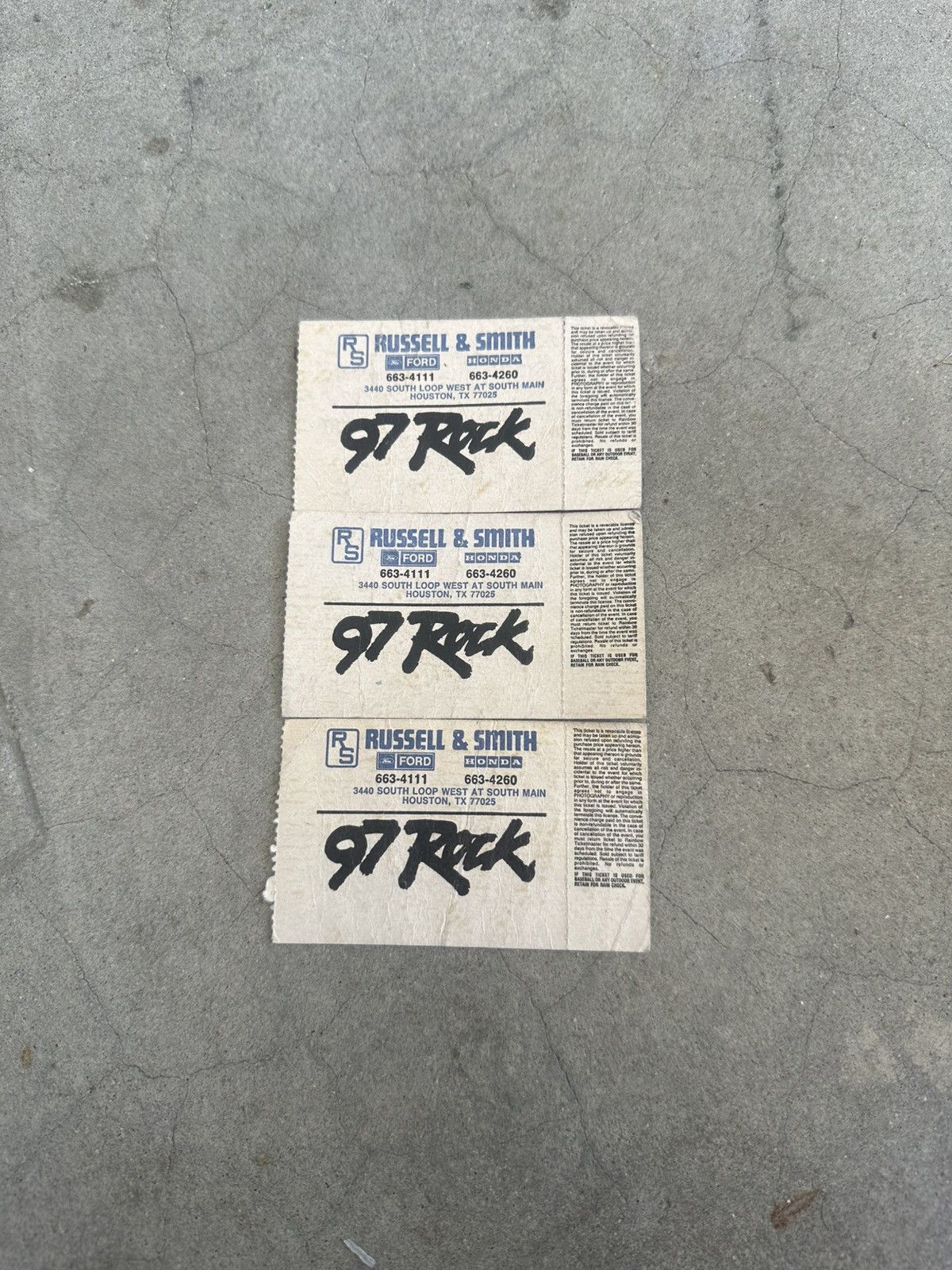 Metallica Vintage 1986 Z Z Top Concert Tickets Stub Lot of 3 At Size ONE SIZE - 2 Thumbnail