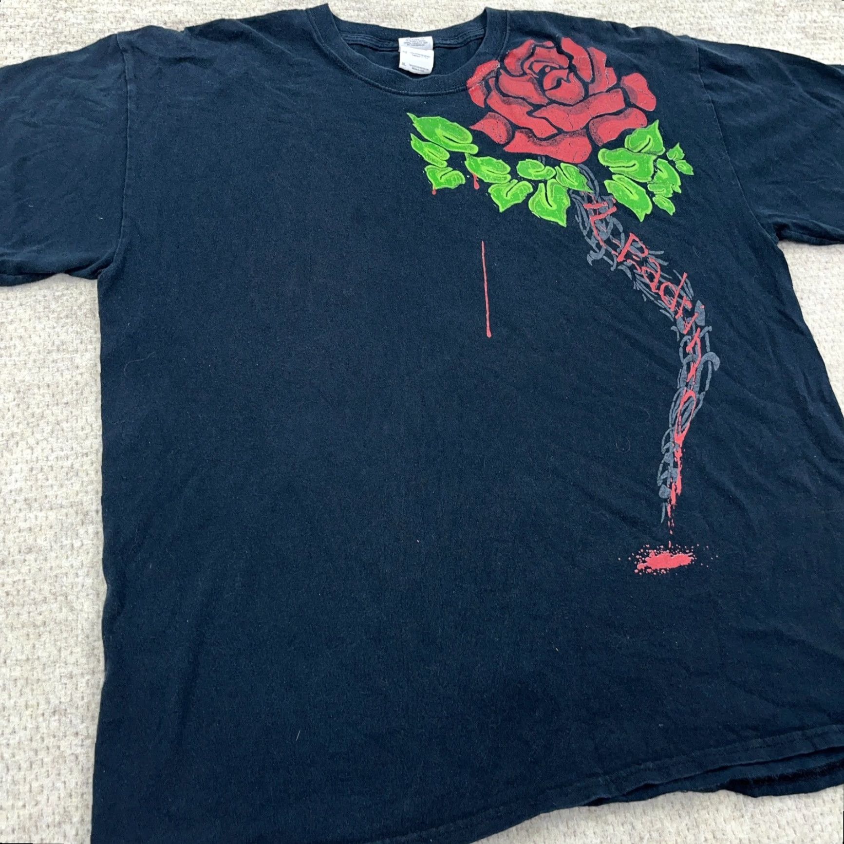 Gildan Vintage TNA Wrestling Shirt Men XL Black Alberto El Patron Del Rio Rose Y2K Shirt Size US XL / EU 56 / 4 - 5 Thumbnail