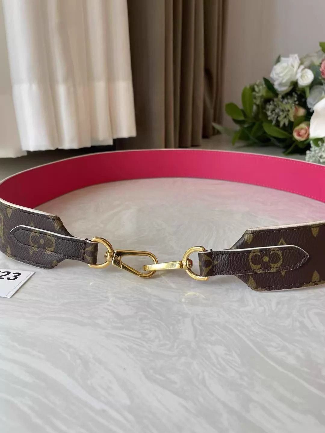 Louis Vuitton LV Wide Shoulder Strap Like New 97x4cm T723 Size ONE SIZE - 6 Thumbnail