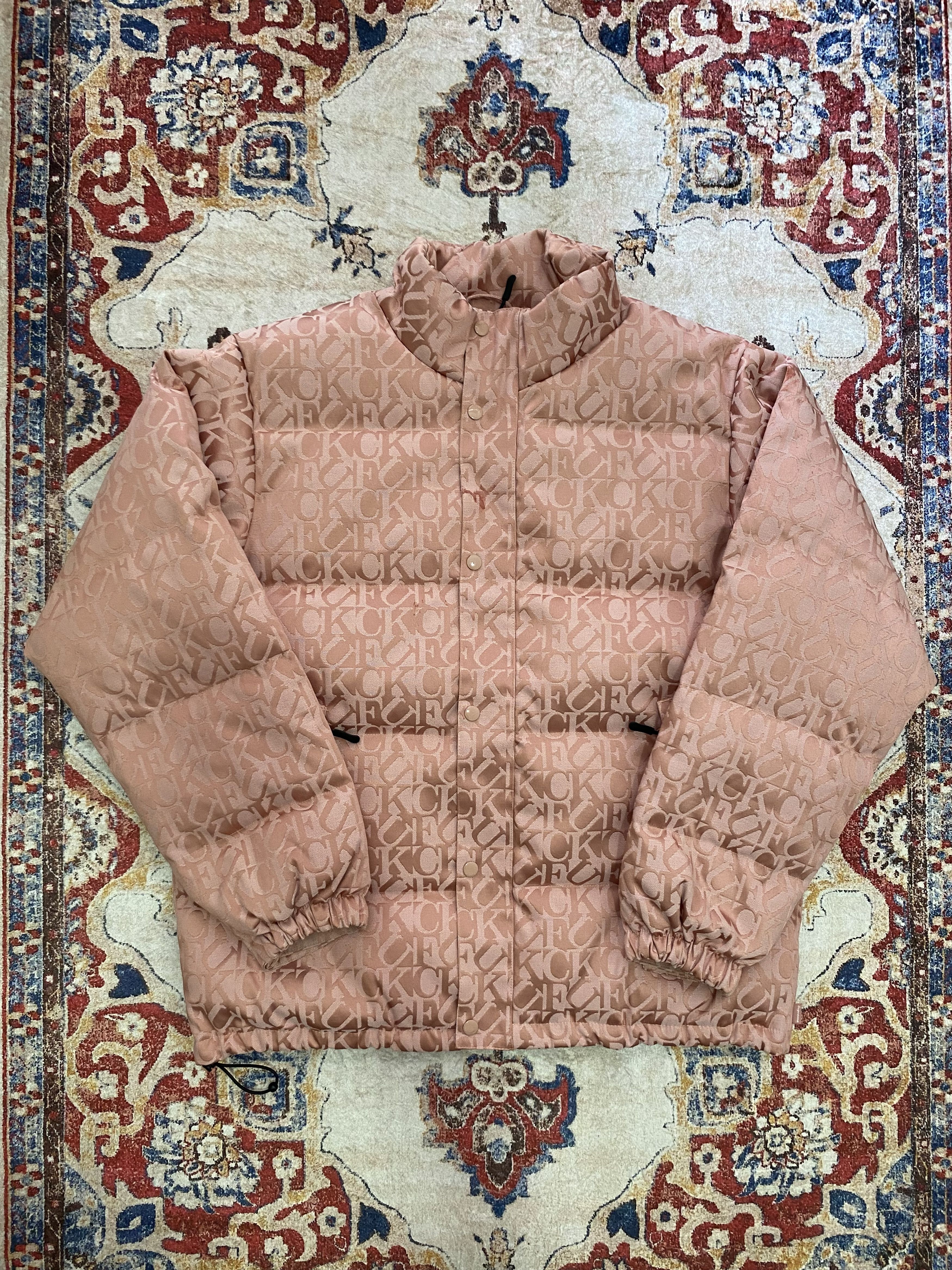 Supreme FW17 Supreme Fuck Jacquard Puffy Jacket Size US L / EU 52-54 / 3 - 1 Thumbnail
