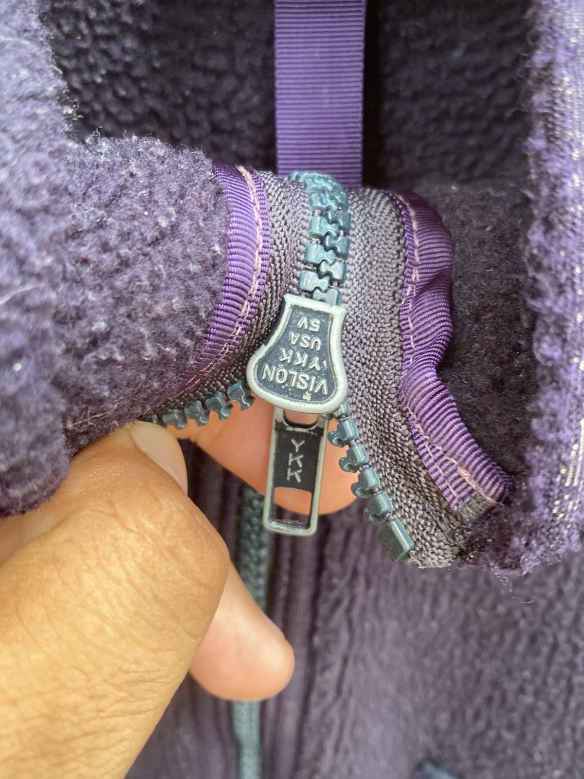 Patagonia Vintage Patagonia Chest Pocket Deep Pile Purple Fleece USA Size US S / EU 44-46 / 1 - 5 Thumbnail
