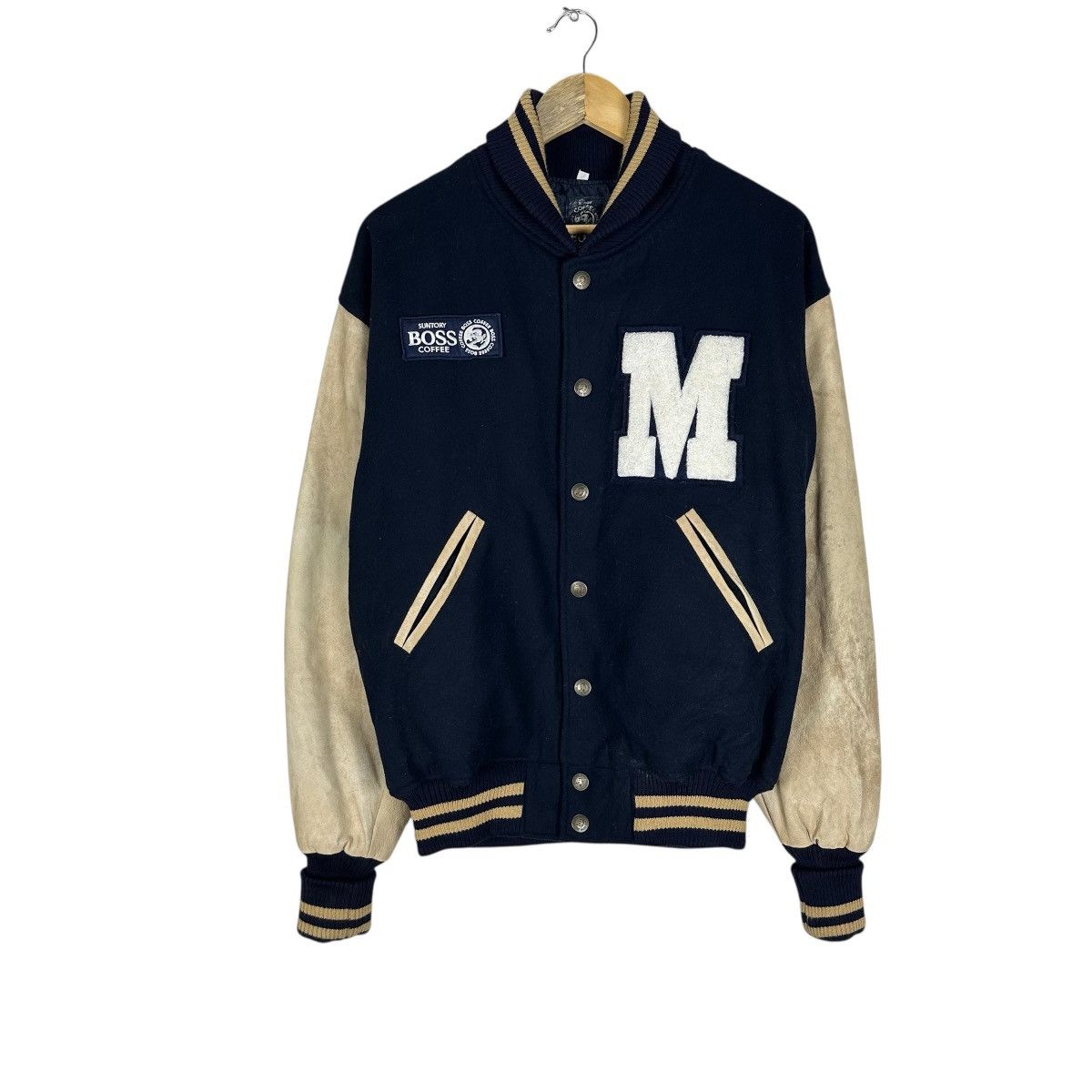 Japanese Brand SUNTORY BOSS COFFEE VARSITY JACKET Size US L / EU 52-54 / 3 - 2 Thumbnail