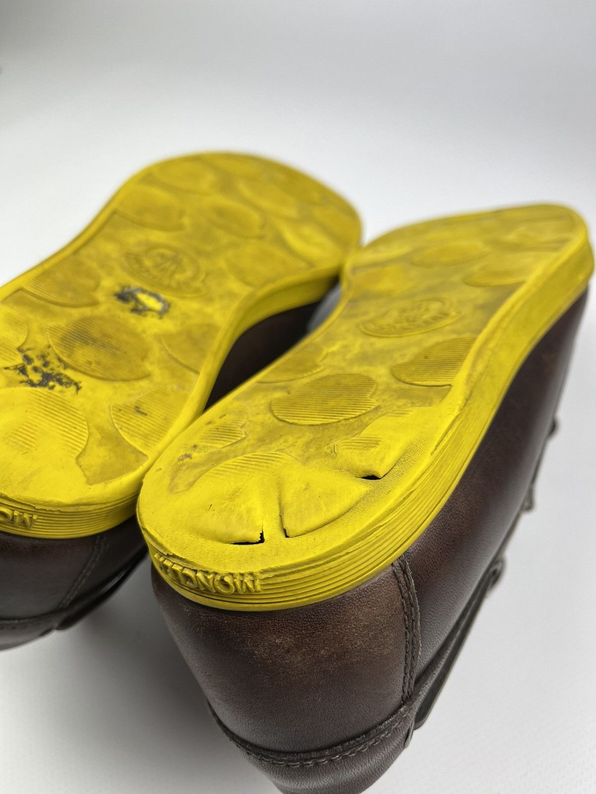 Moncler MONCLER Guadeloupe boat shoes brown leather top spider Size US 8 / EU 41 - 5 Thumbnail