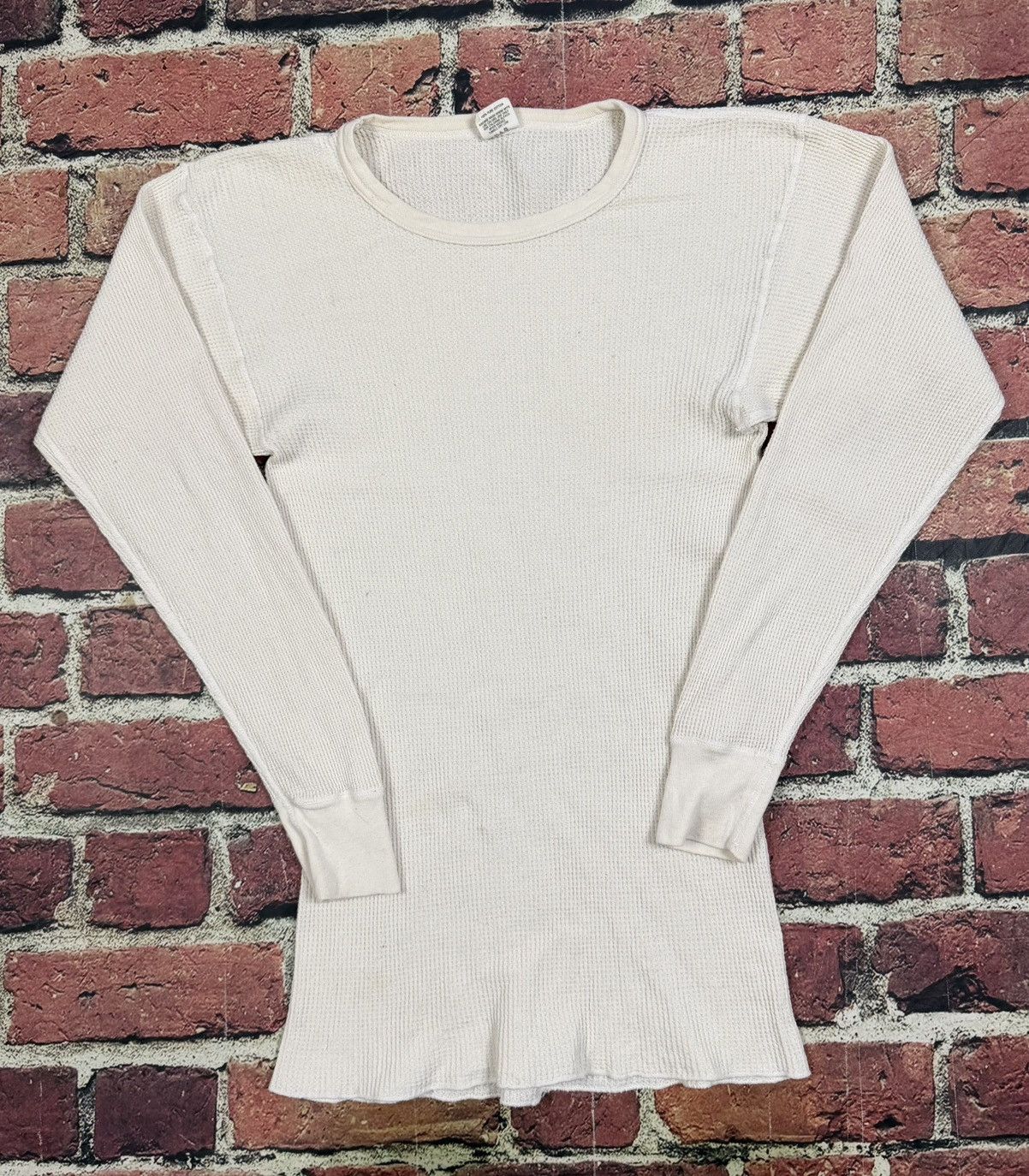 Other Vintage Morgan Mills Thermal Shirt Waffle Knit Cotton Works Size US XL / EU 56 / 4 - 1 Thumbnail