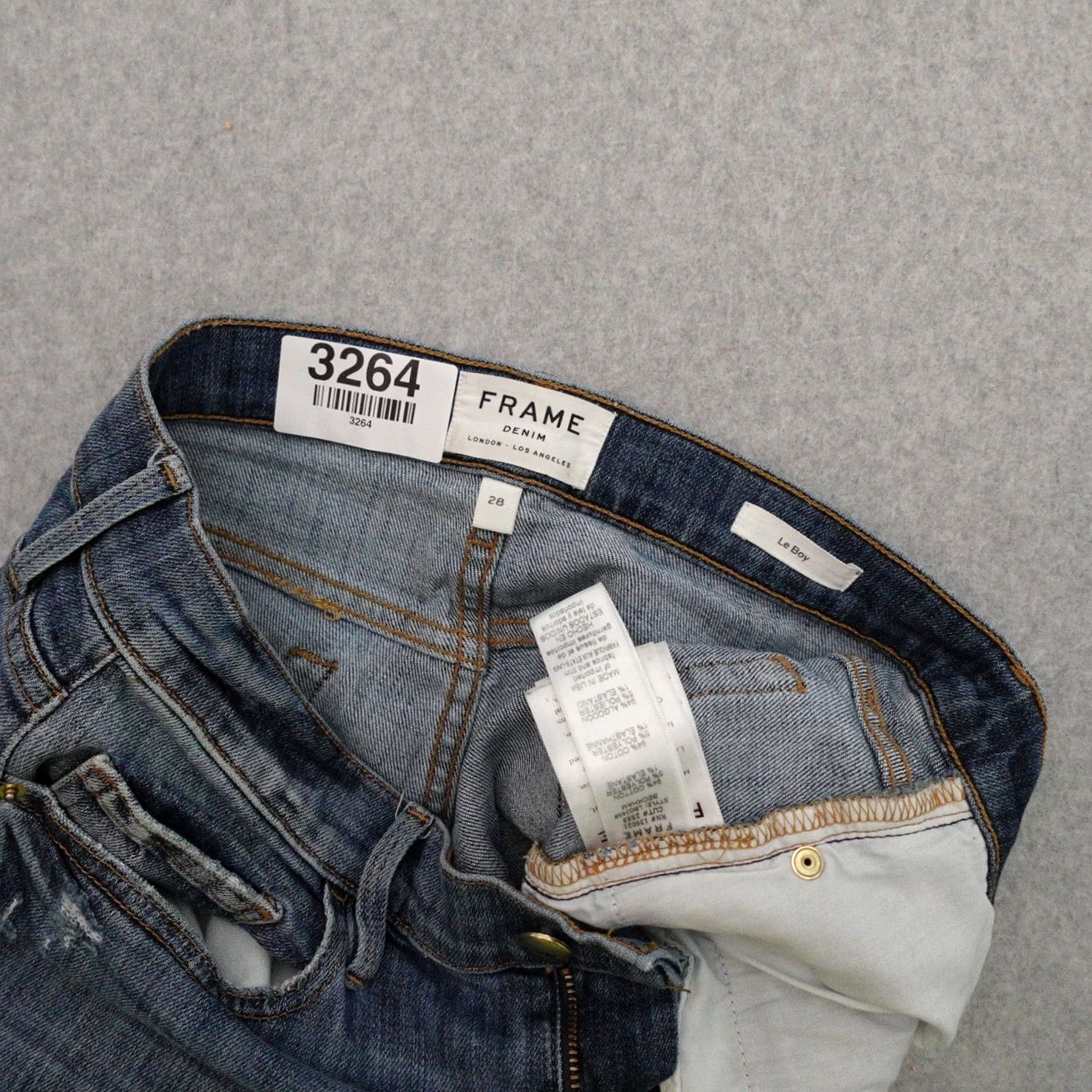 Frame FRAME Jeans 28x28 Blue Skinny Womens Relaxed Size 28" / US 6 / IT 42 - 3 Thumbnail