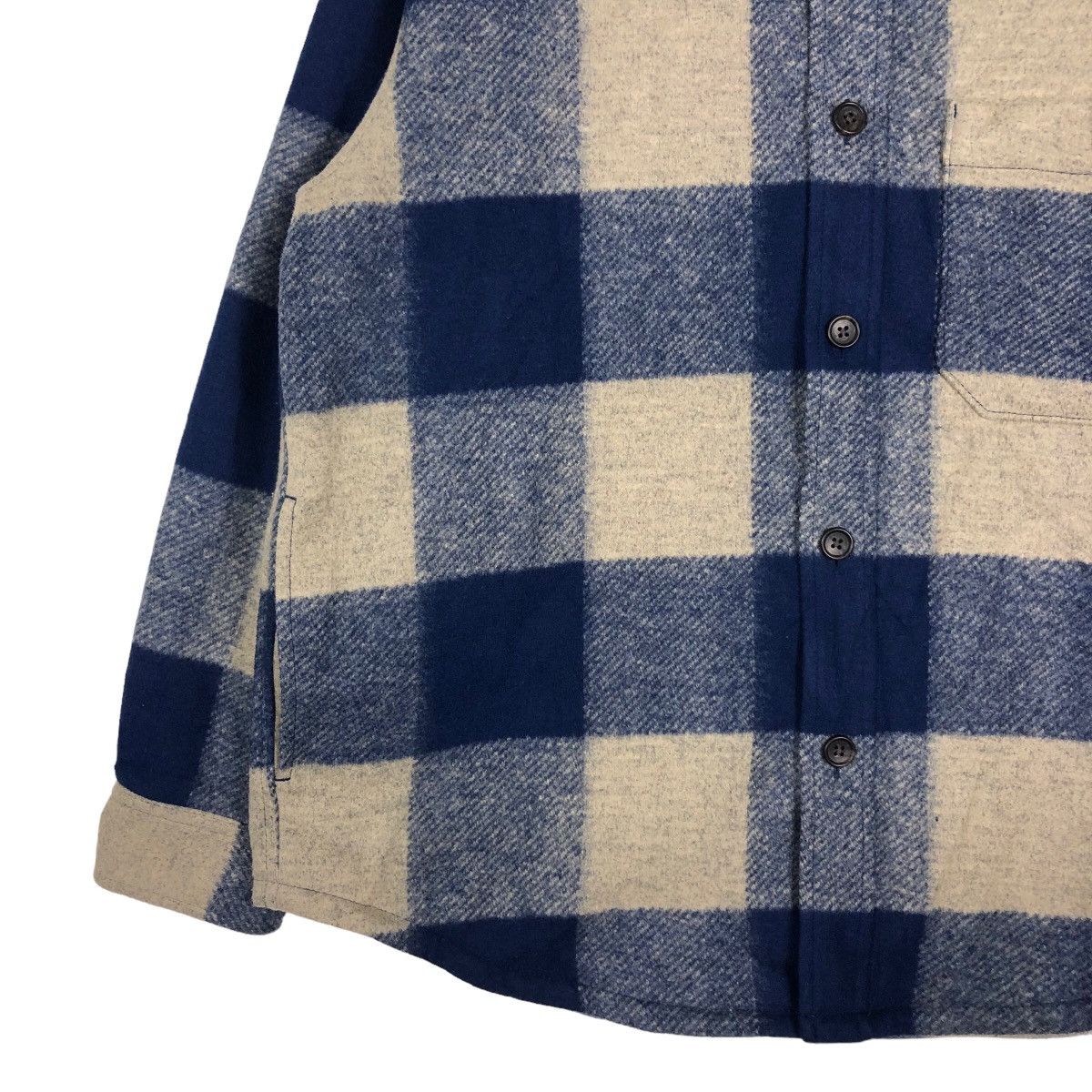 Japanese Brand 🔥Wool Shirt Jacket Uniqlo Issey Miyake Tartan Design Button Size US XL / EU 56 / 4 - 4 Thumbnail