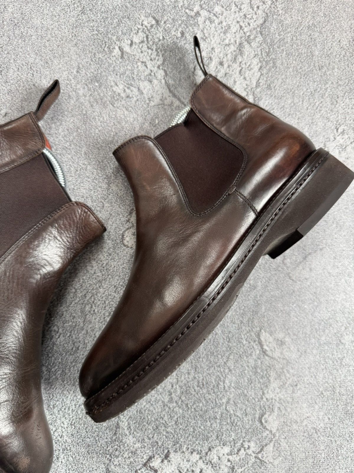 Santoni Santoni Women’s Brown Leather Chelsea Boots – Size EU 38 Size US 8 / IT 38 - 6 Thumbnail