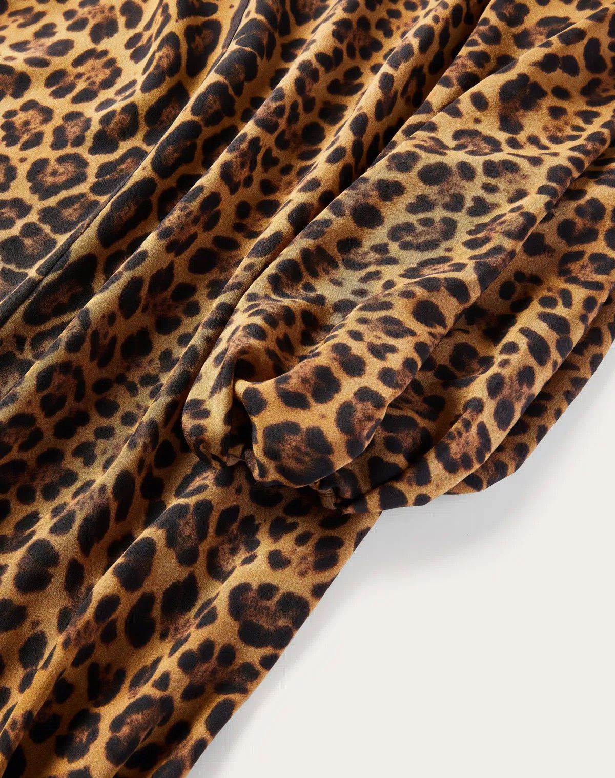 Valentino o1s1wg110625 Crepe Animal Kaftan Dress in Leopard/Brown Size XS / US 0-2 / IT 36-38 - 7 Thumbnail