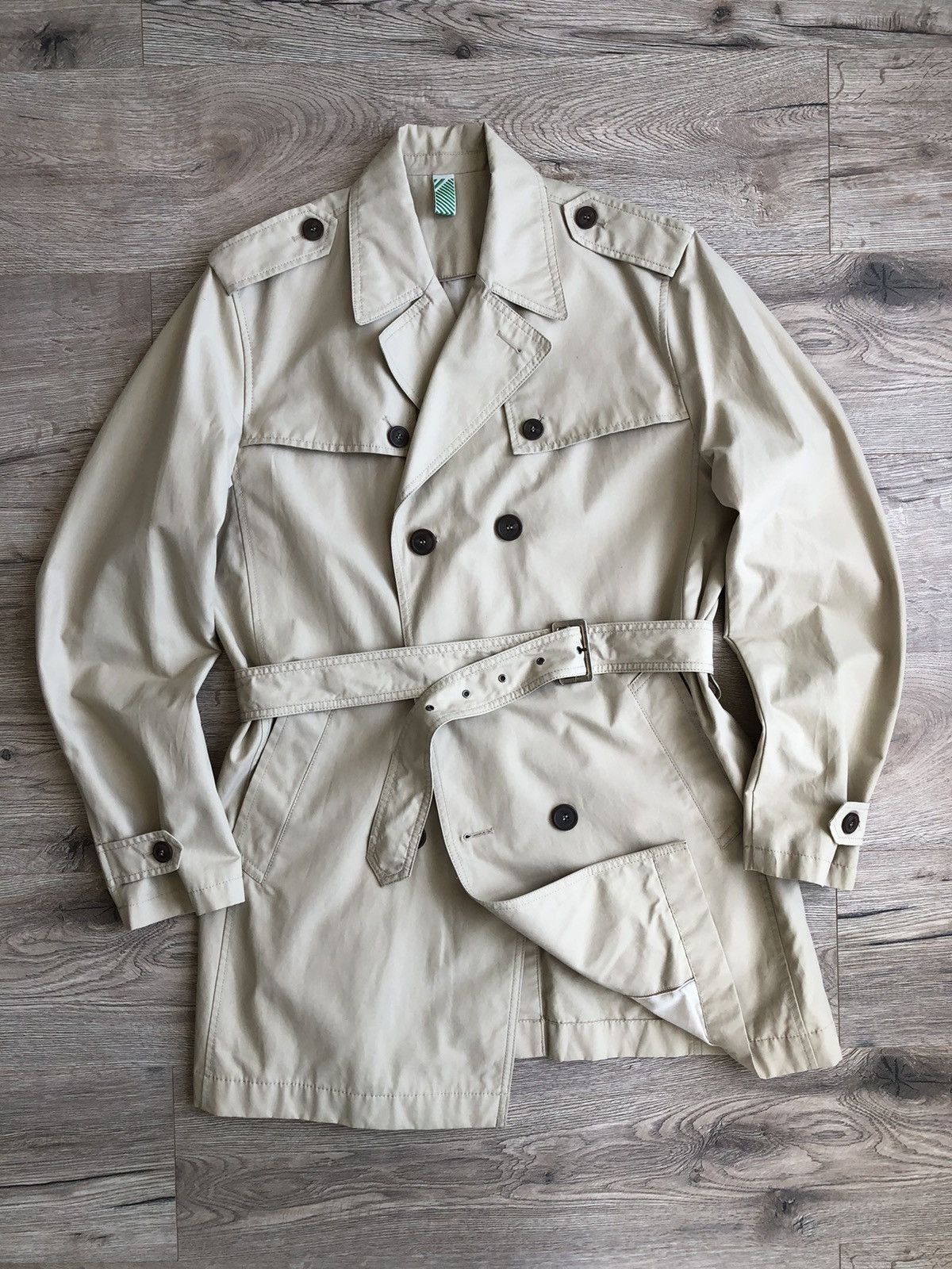 image of Carven Classic Women’S Trench Coat Vintage in Beige, Women's (Size Large)