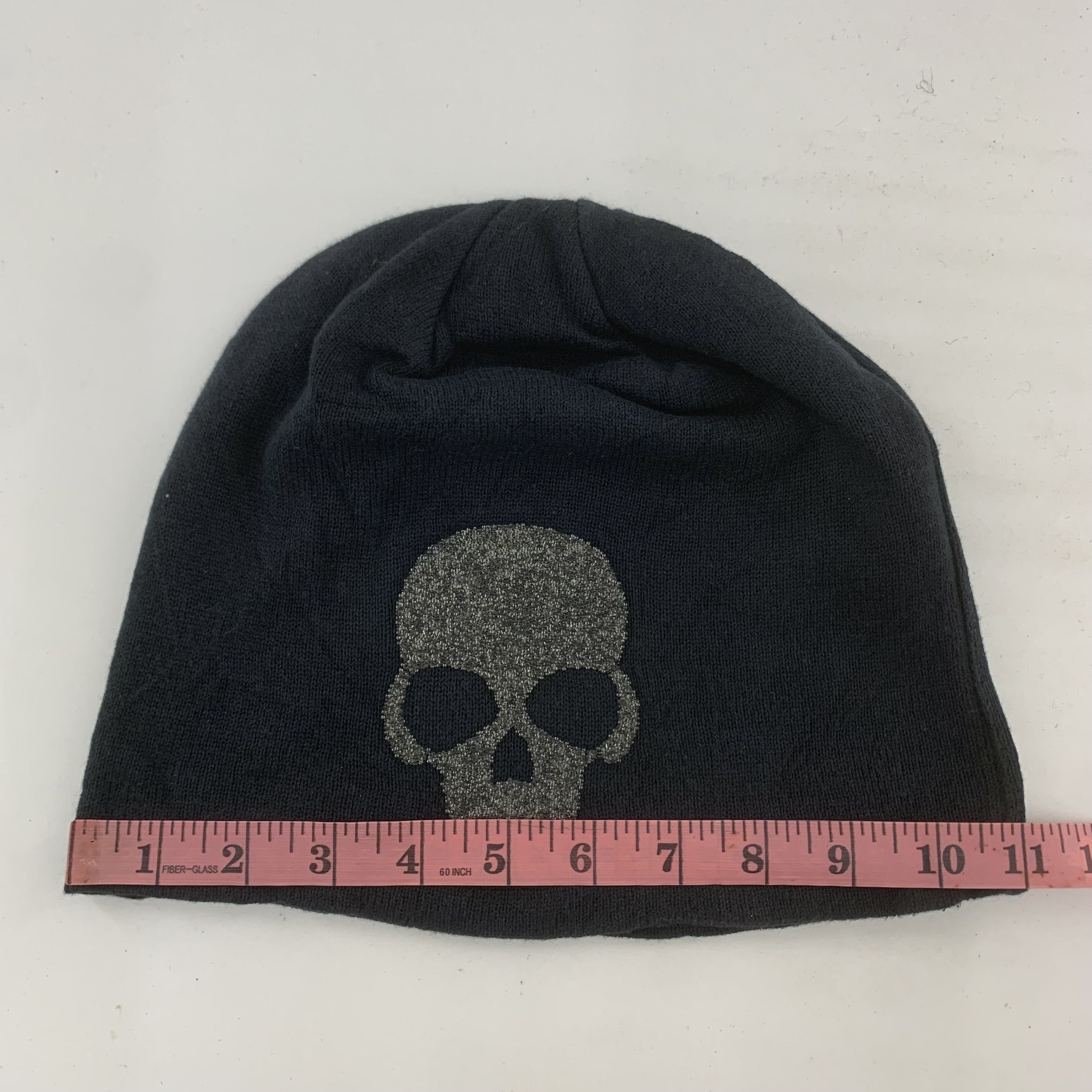 Vintage Skull Beanie Hat Snowcap Size ONE SIZE - 9 Thumbnail