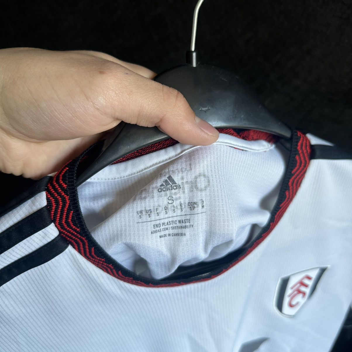 Adidas 2022-23 Fulham Match Worn Shirt Mitrovic #9 Size US S / EU 44-46 / 1 - 8 Thumbnail