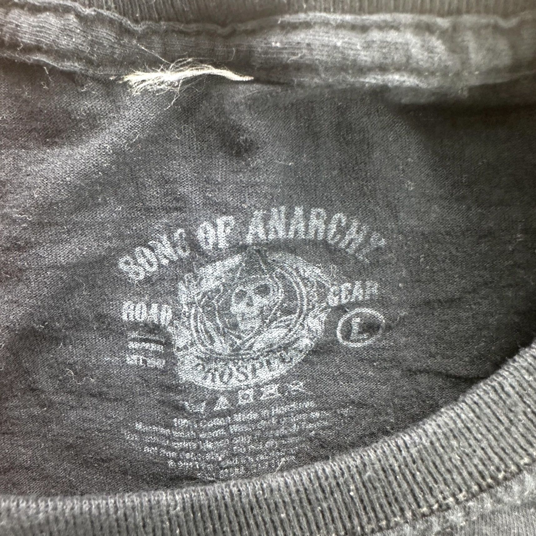 Vintage VINTAGE Sons Of Anarchy T-Shirt Mens Large Black Graphic Print TV Show Biker Sam Grim Reaper FX Size US L / EU 52-54 / 3 - 7 Thumbnail