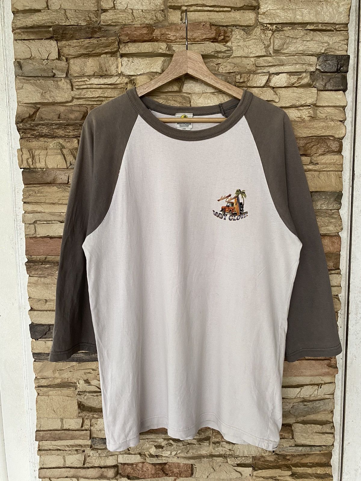Vintage Vintage 90s Body Glove 3q Sleeve Tees Size US L / EU 52-54 / 3 - 2 Thumbnail