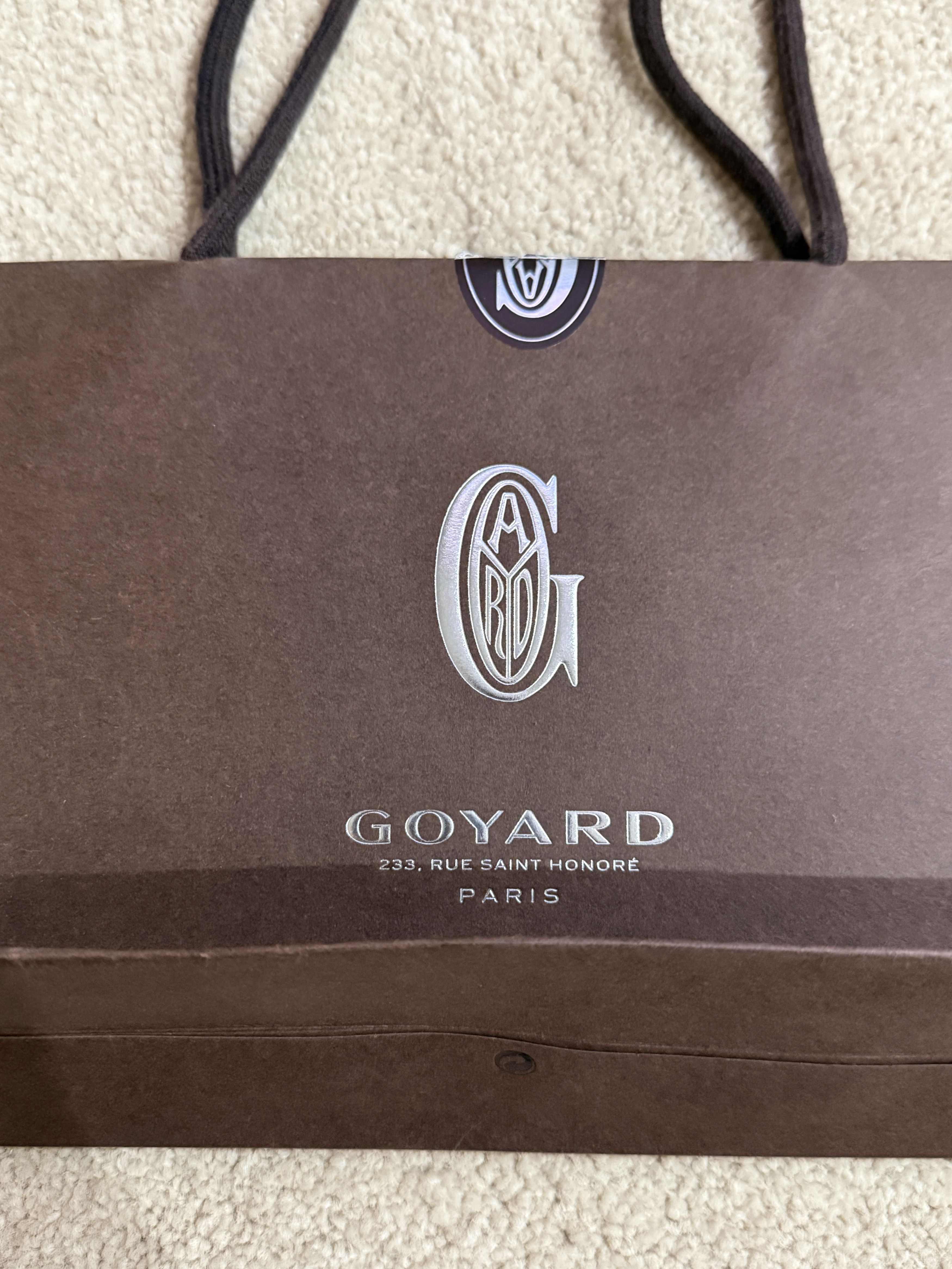 Goyard Vintage Authentic Goyard Brown Paper Shopping Gift Bag Size ONE SIZE - 7 Thumbnail