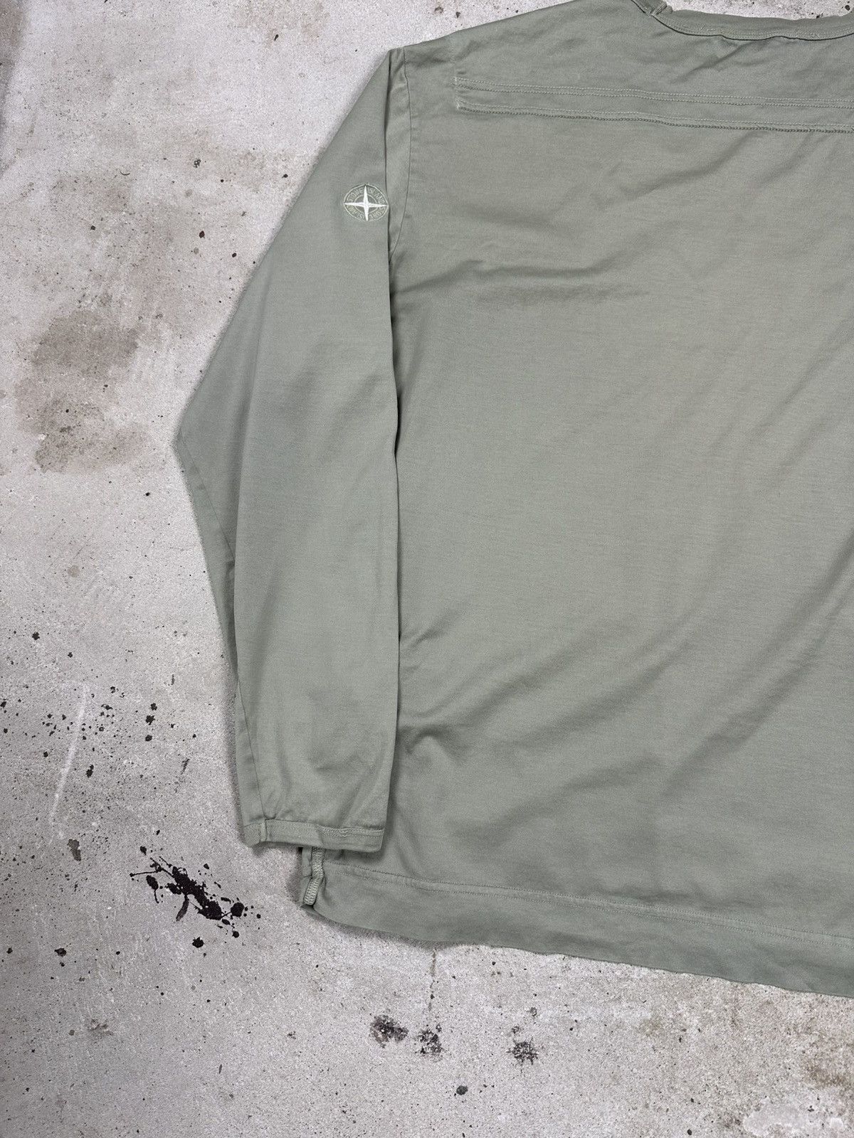 Stone Island Stone Island Olive Long Sleeve Tee Pocket Size US XL / EU 56 / 4 - 15 Thumbnail