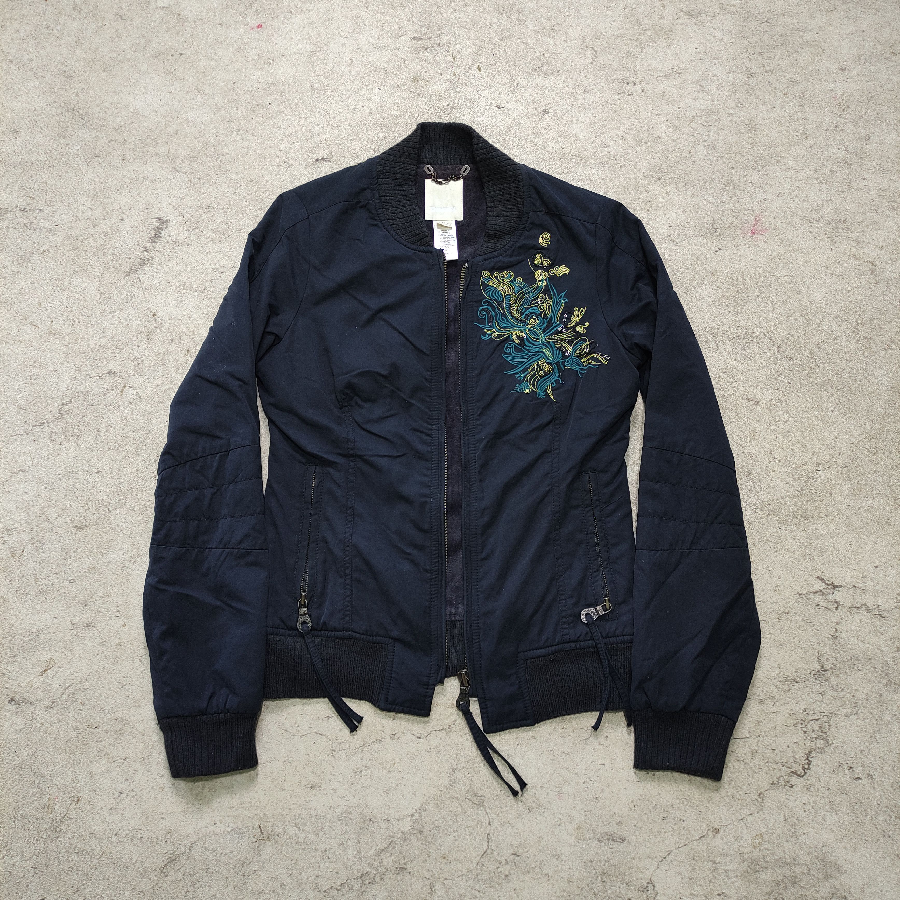 Diesel Diesel Y2K Jacket 2000s Embroidery Floral Size US S / EU 44-46 / 1 - 1 Thumbnail