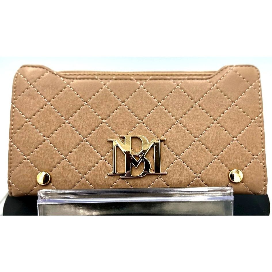 Badgley Mischka Badgley Mischka Quilted Long Wallet - Taupe Size ONE SIZE - 2 Thumbnail