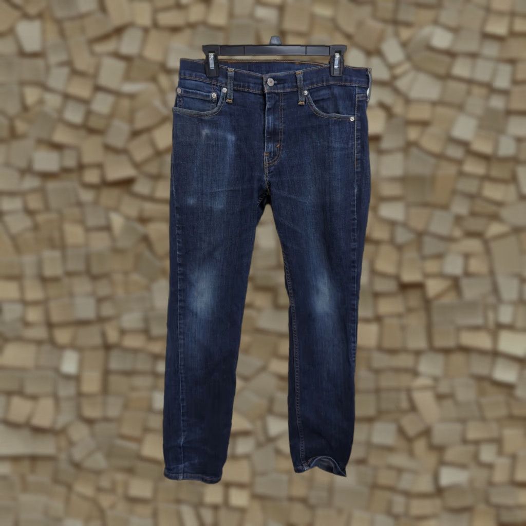 Levi's Levi's 511 Slim Fit Straight Leg Jeans Mens 33x32 Dark Wash Blue Stretch Denim Logo 5-Pocket Vintage No Size US 33 - 1 Thumbnail