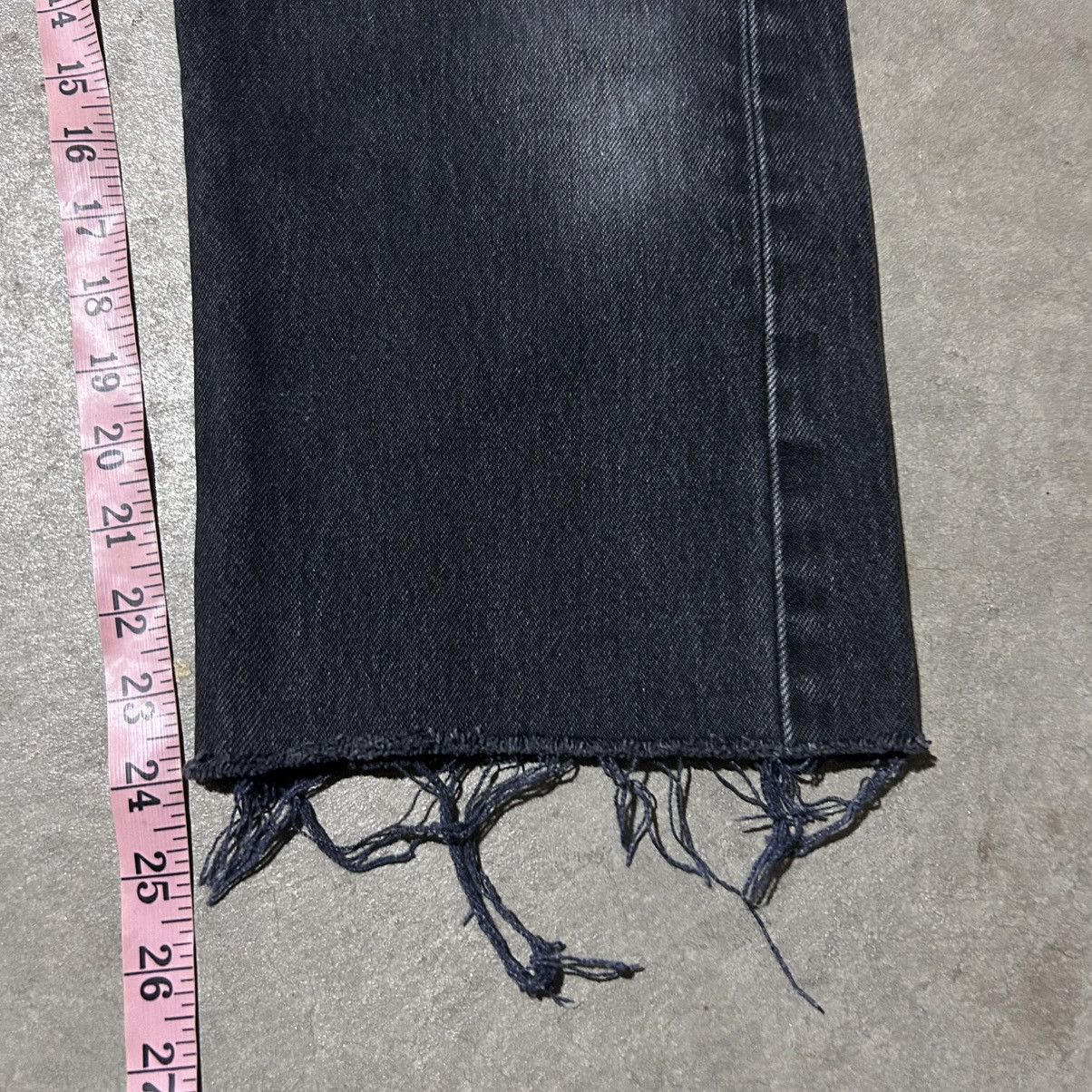 Levi's Vintage 90s Levis 501 faded black jeans 28x24 Size US 29 - 7 Thumbnail