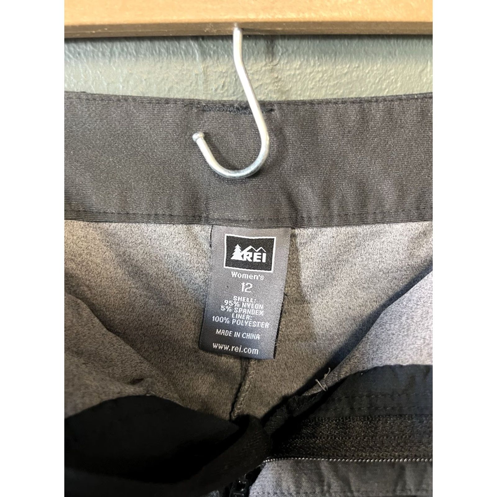 Vintage REI Womens Black Lined Outdoor Hiking Nylon Skirt Size 12 Size 34" / US 12 / IT 48 - 3 Thumbnail