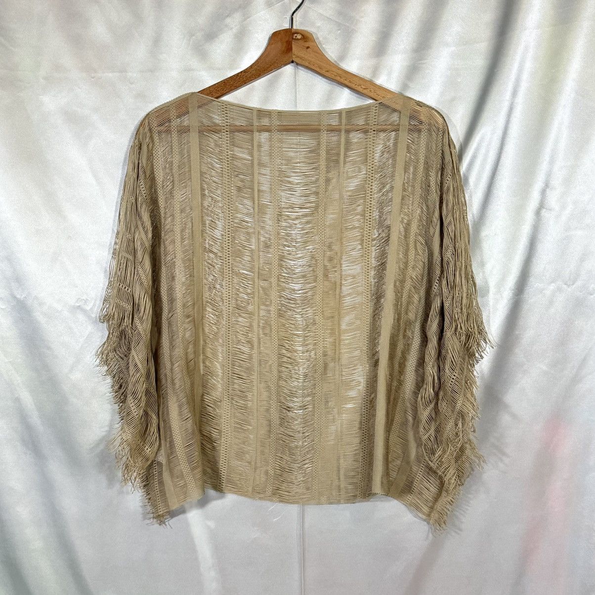 Issey Miyake Issey Miyake A POC Inside Laser Cut Fringe Top Size US M / EU 48-50 / 2 - 1 Thumbnail