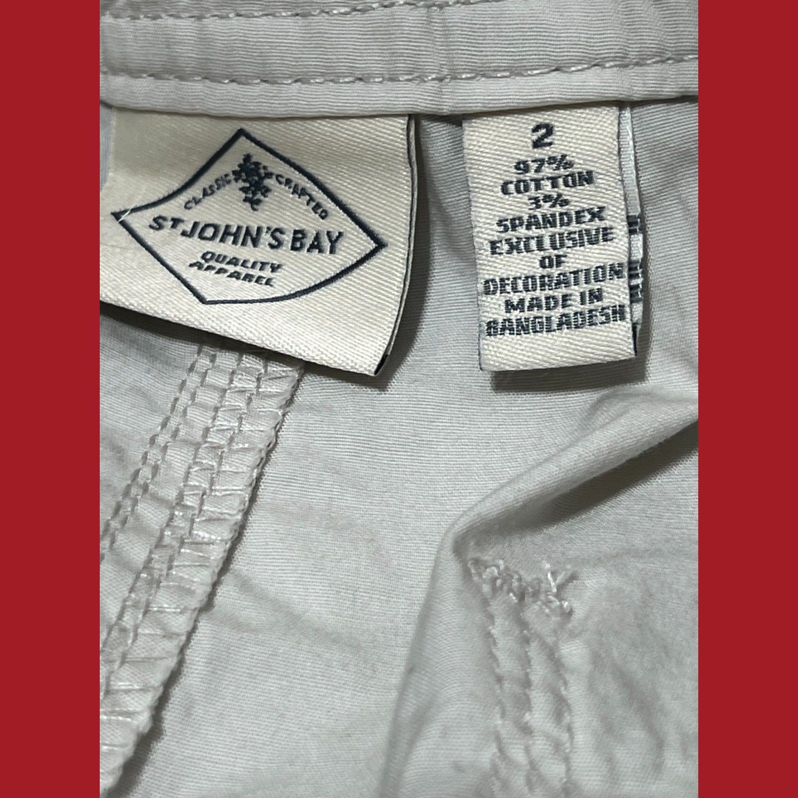 Other St. John's Bay - Women's Mid-Rise Cargo Bermuda Short - Beig Size 26" / US 2 / IT 38 - 13 Thumbnail