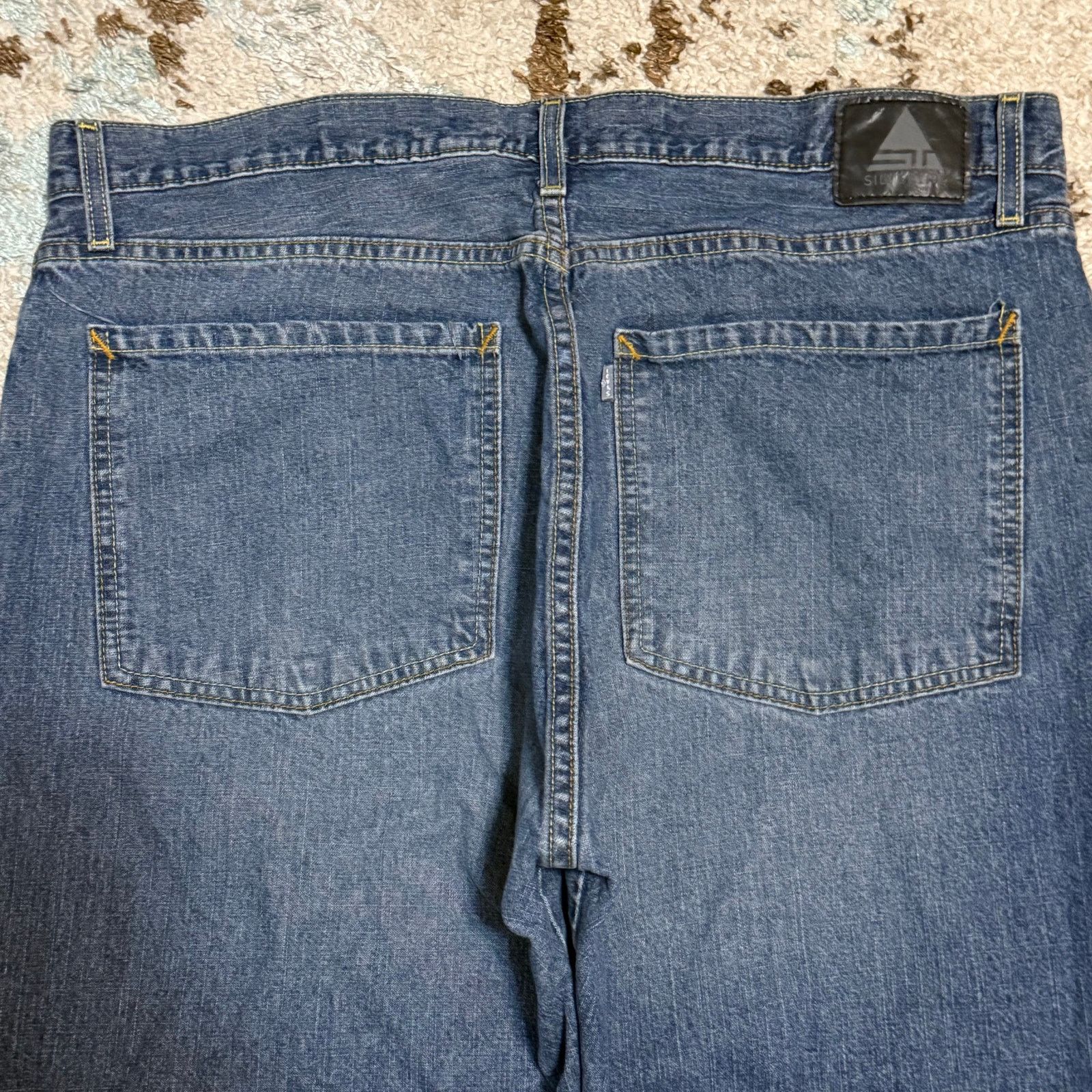 Levi's × Vintage Vintage Levi's Silvertab Slouch Boot Baggy Jeans Size 38x28 Size US 38 / EU 54 - 3 Thumbnail