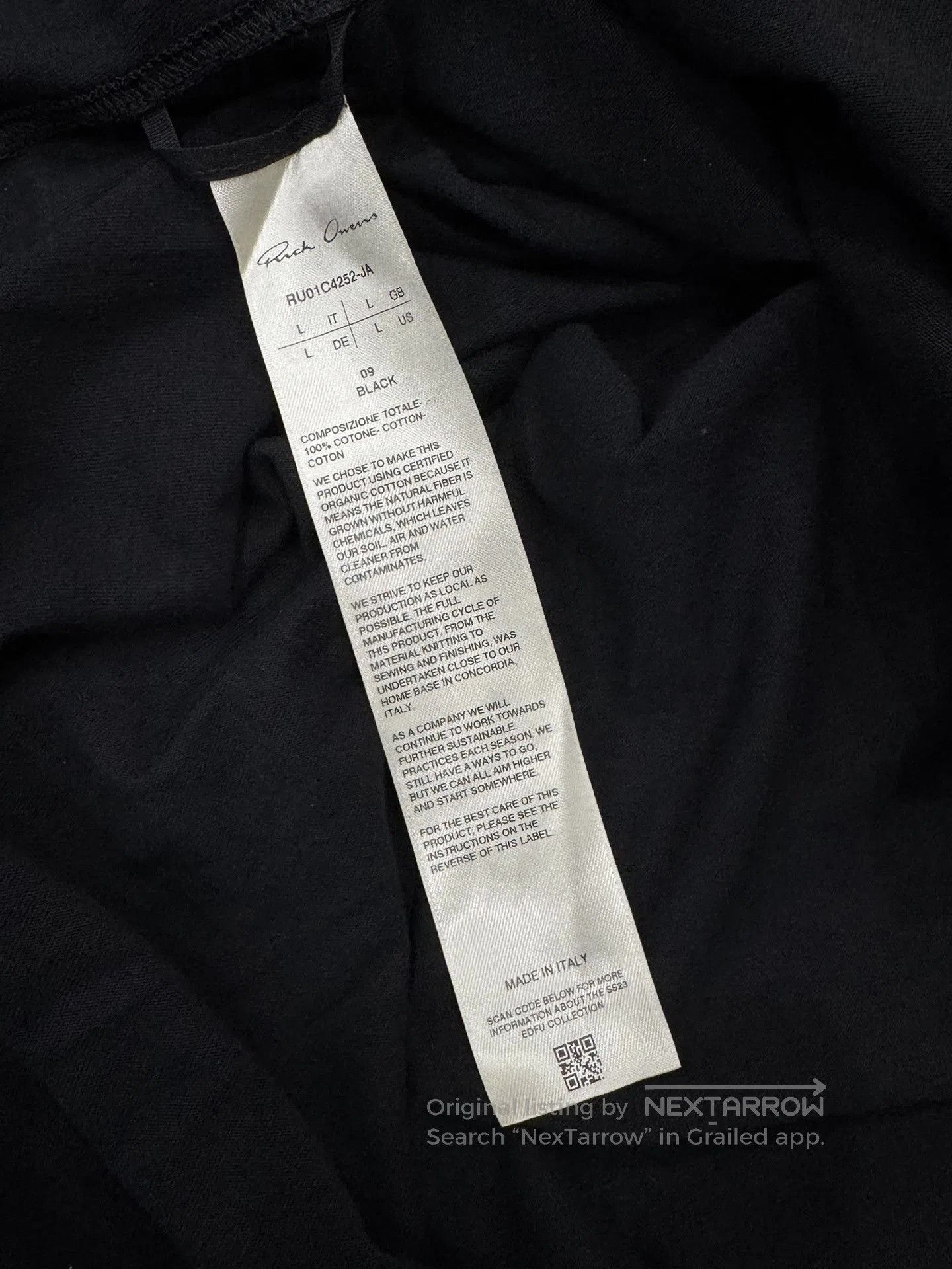 Rick Owens Rick Owens Distressed Crewneck Sweatshirt. Size US L / EU 52-54 / 3 - 8 Thumbnail