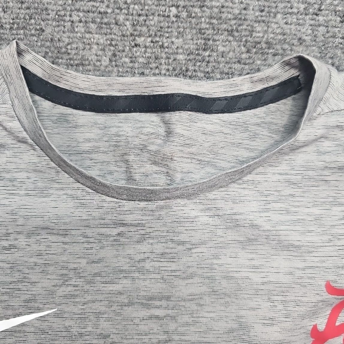 Nike Nike Alabama Crimson Tide T-Shirt Men XL Gym Gray Dri-FIT Tee A Script Logo Size US XL / EU 56 / 4 - 5 Thumbnail