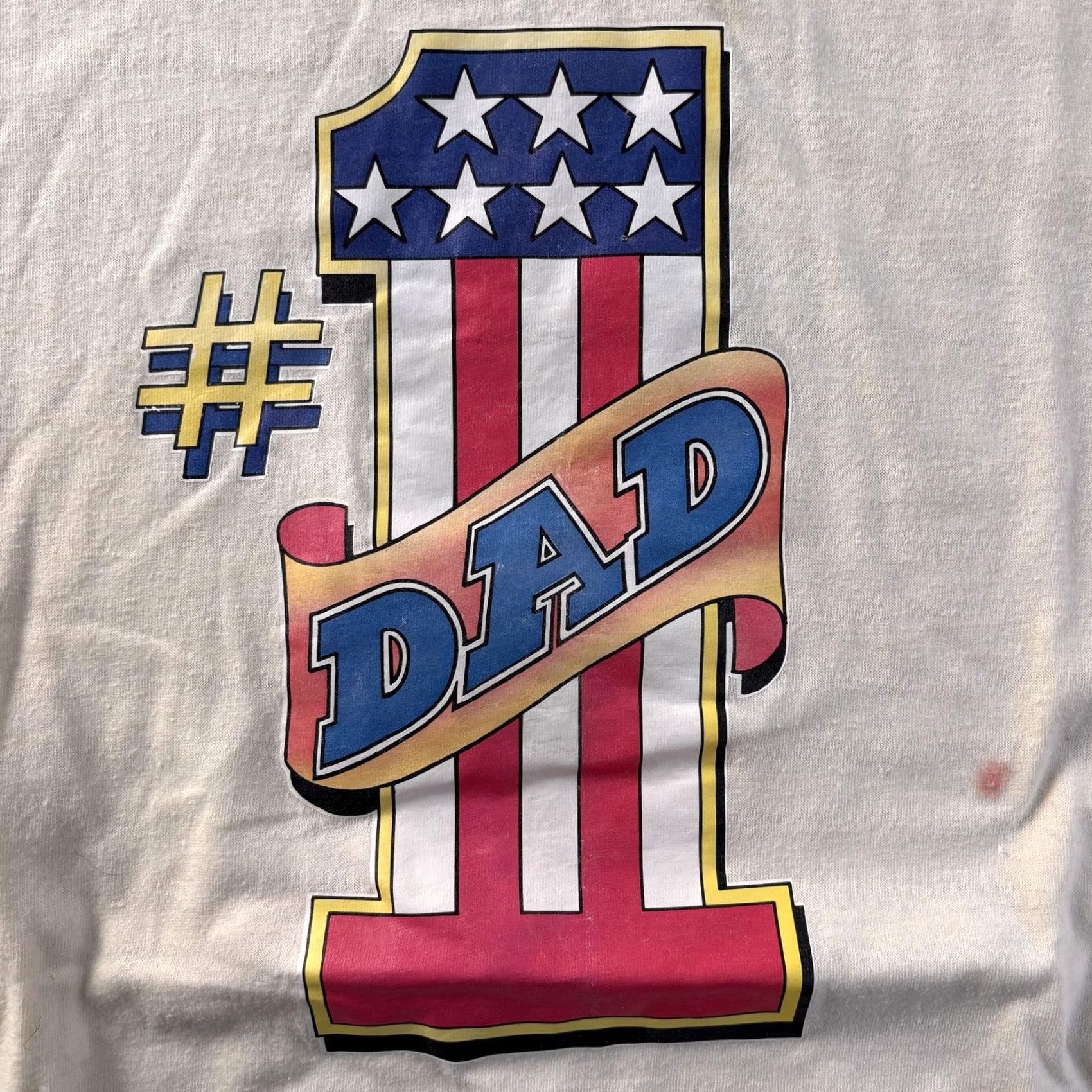 Vintage VINTAGE Nike Shirt Mens Large White USA Flag Patriotic #1 Dad Tee T-Shirt Size US L / EU 52-54 / 3 - 2 Thumbnail