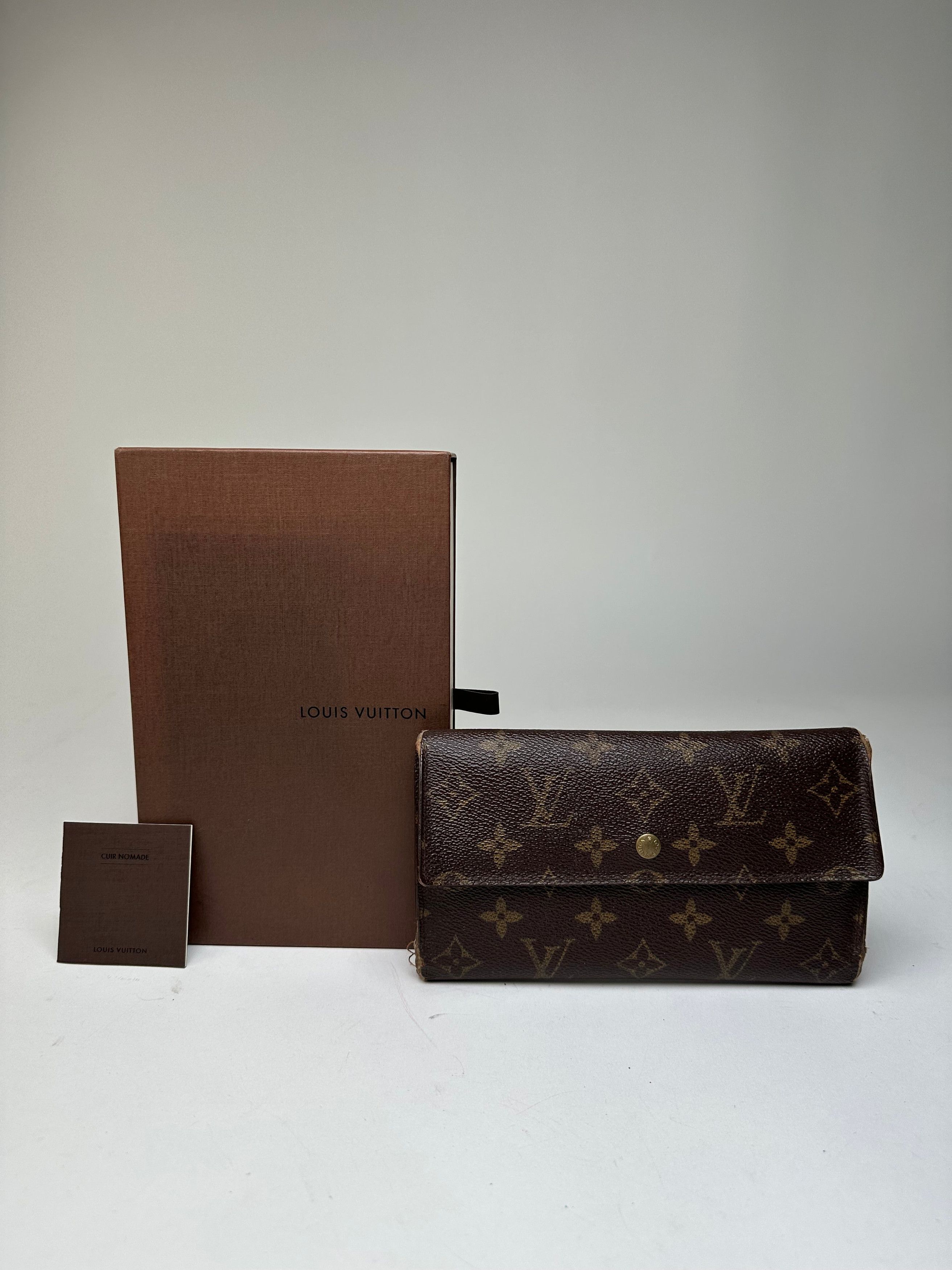 Louis Vuitton Vintage Monogram Canvas Long Wallet Brown Size ONE SIZE - 1 Thumbnail