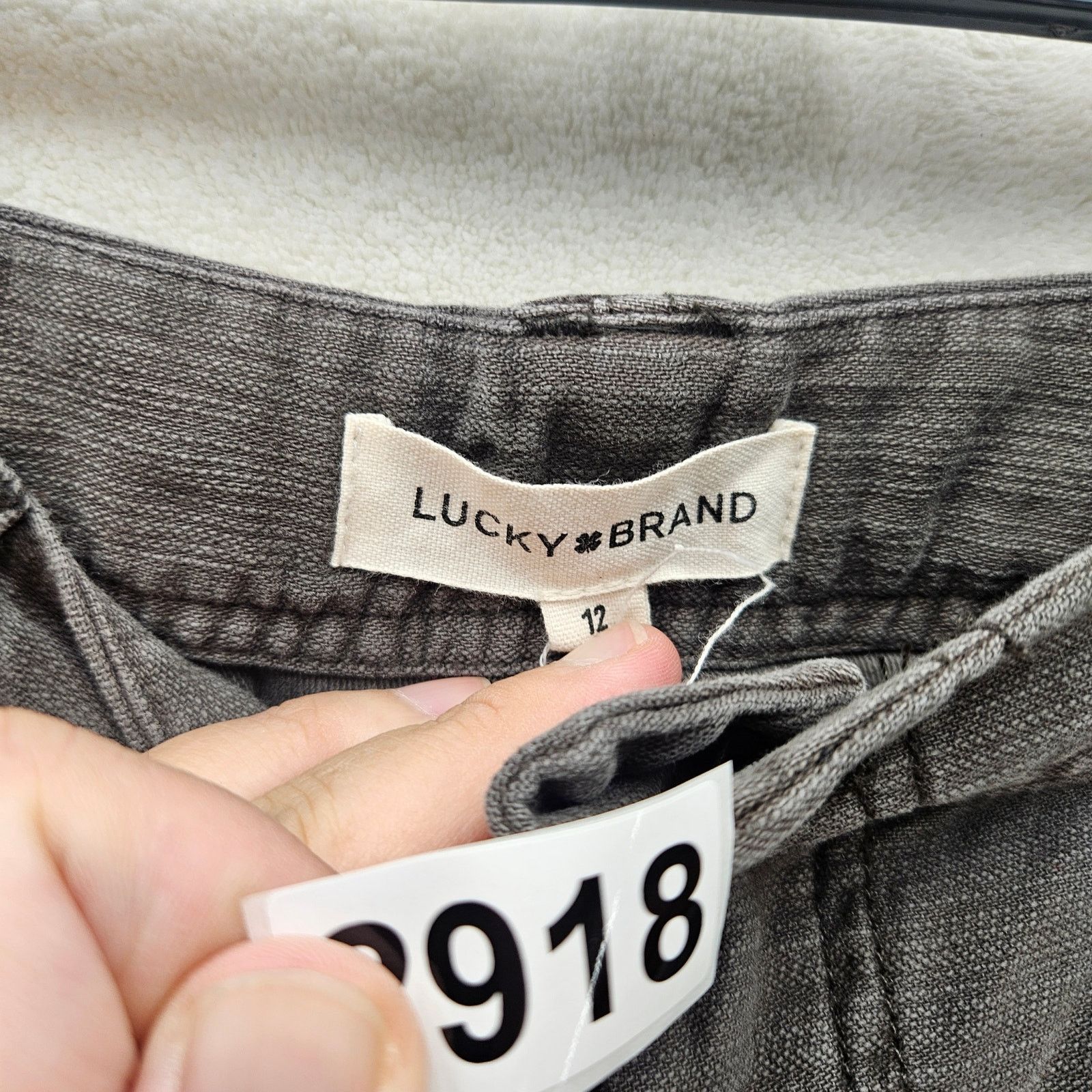Lucky Brand LUCKY BRAND WOMEN'S 12 COTTEN BLEND DARK GRAY CARGO PANTS Size 34" / US 12 / IT 48 - 5 Thumbnail