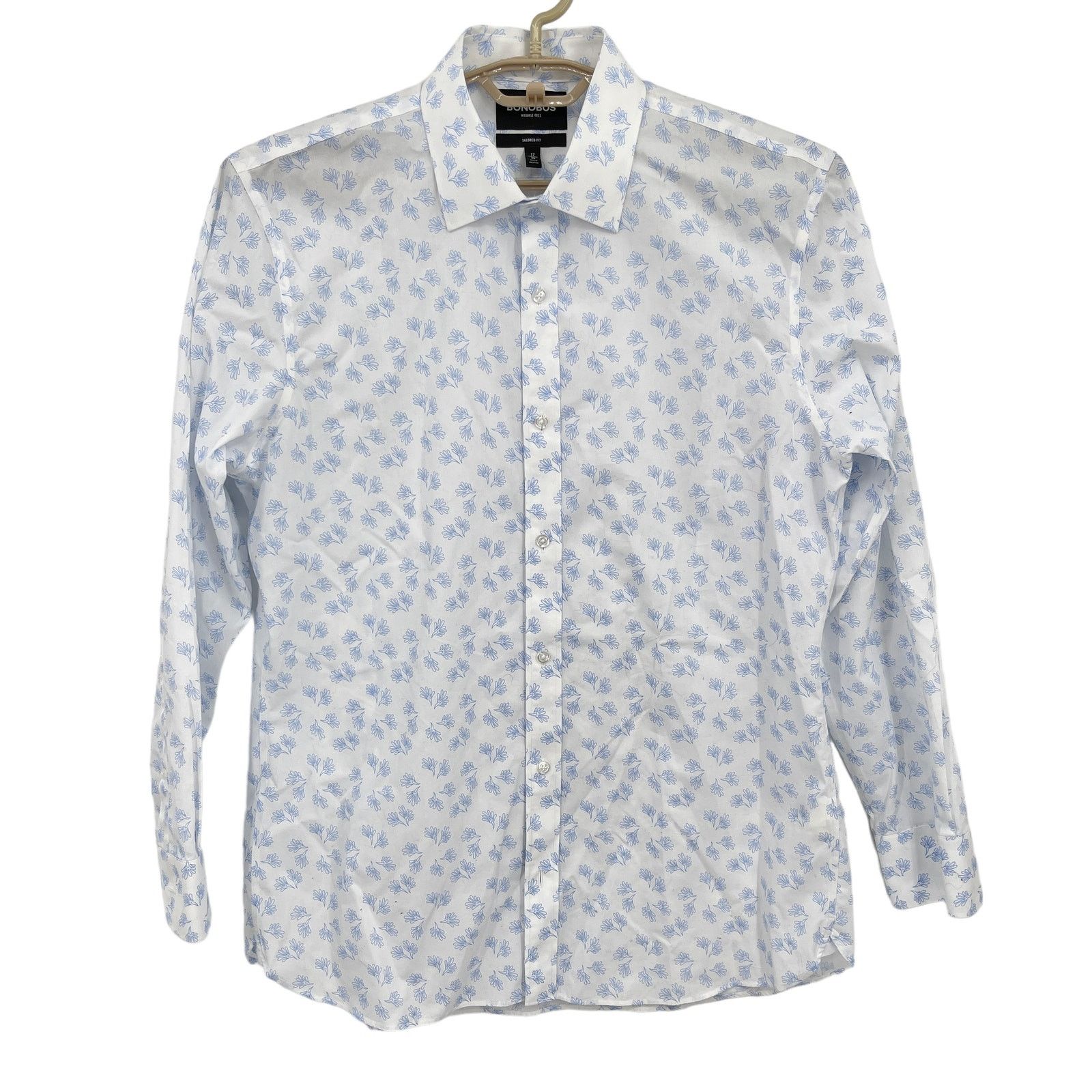 Bonobos Bonobos Button Down Shirt Tailored Fit Wrinkle Free 17/35 Size US L / EU 52-54 / 3 - 1 Thumbnail