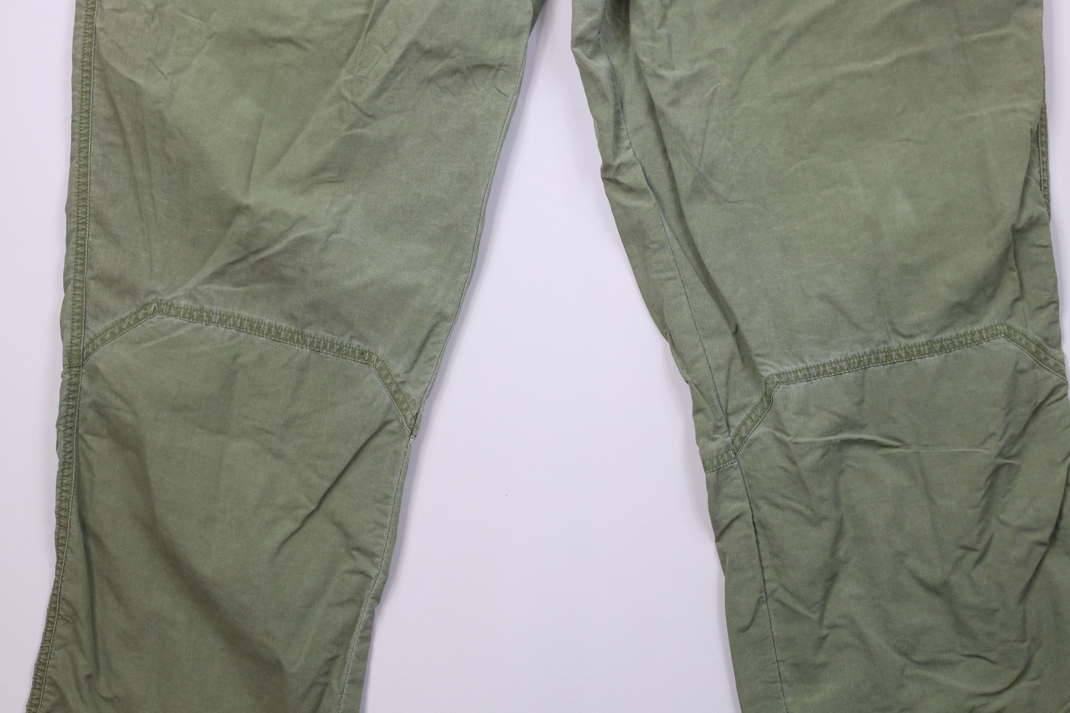 Cabelas Vintage Y2K Cabelas Stonewash Wide Leg Cargo Pants Green Size US 42 / EU 58 - 4 Thumbnail