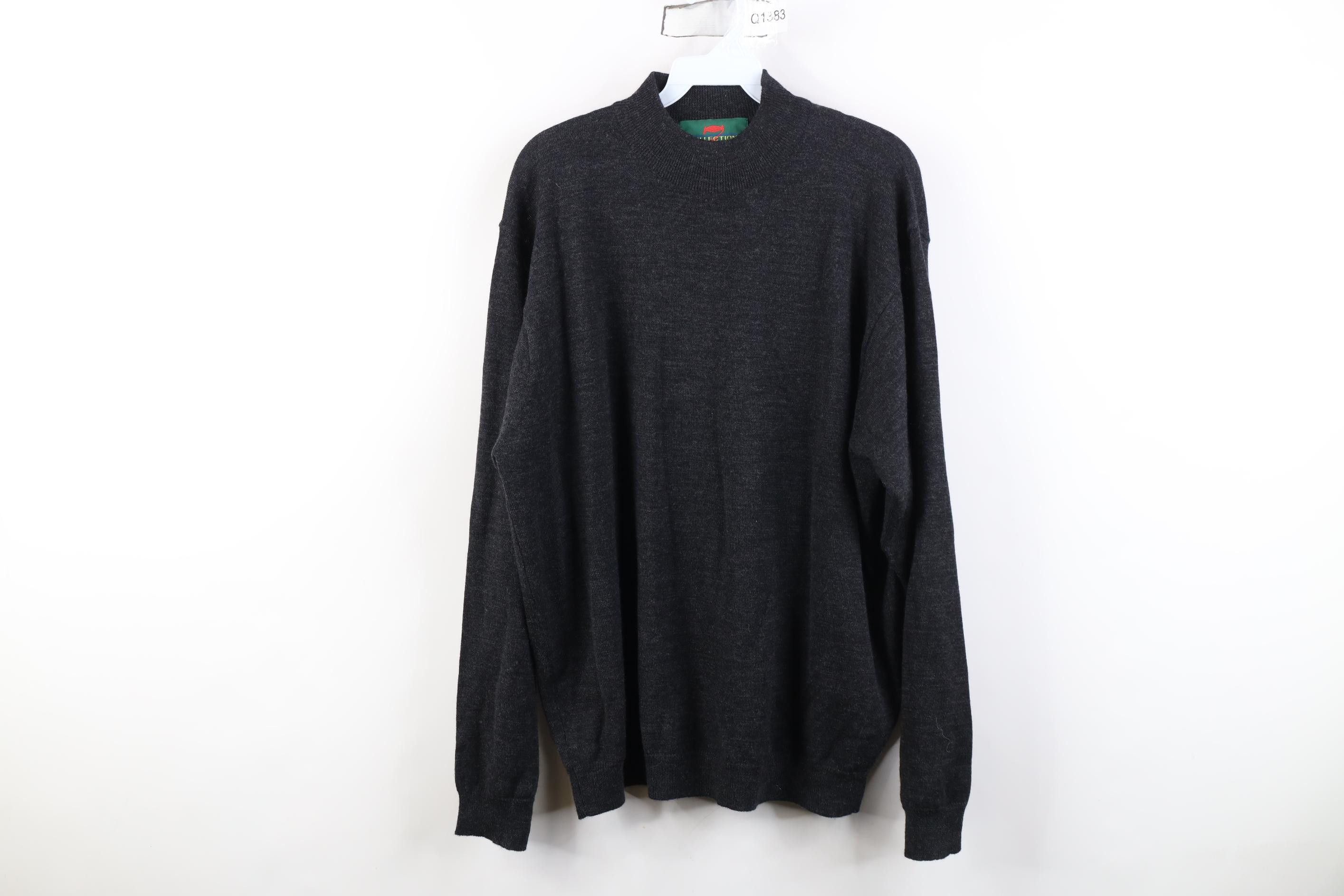 Oakley × Vintage OAKLEY Sweater Knit Vintage 90s Mock Neck hoodie