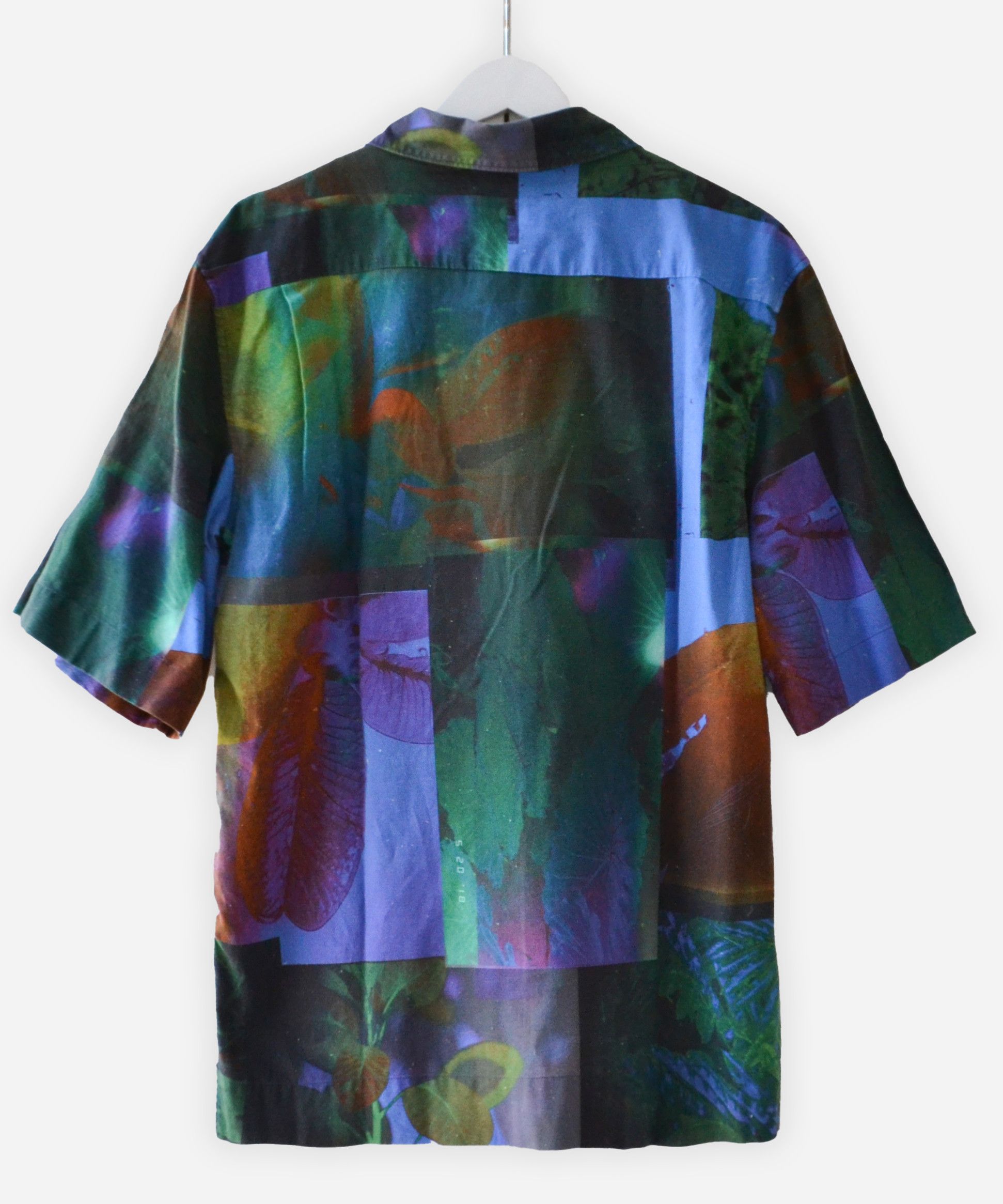Acne Studios 🔴 Acne Studios Shirt Button Up Short Sleeve Abstract Print Size US M / EU 48-50 / 2 - 2 Thumbnail