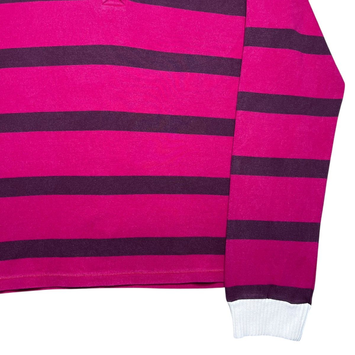 Adidas Vtg 2010 Adidas Striped Number 16 Rugby Long Sleeve Shirt Size US L / EU 52-54 / 3 - 17 Thumbnail