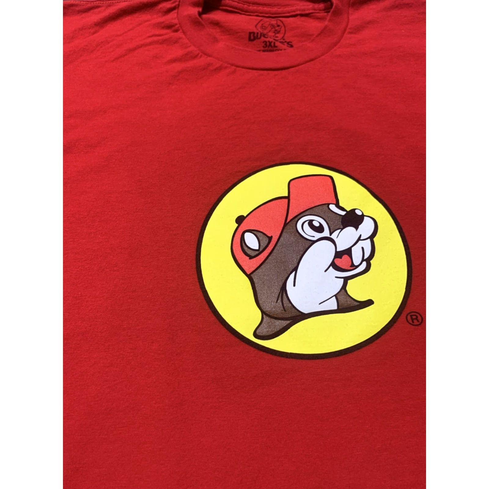 Gildan Buc-ee's Beaver Graphic Red T-Shirt - Gildan - Adult 3XL - Short Sleeve - Solid Cotton - Mens Size US XXL / EU 58 / 5 - 4 Thumbnail