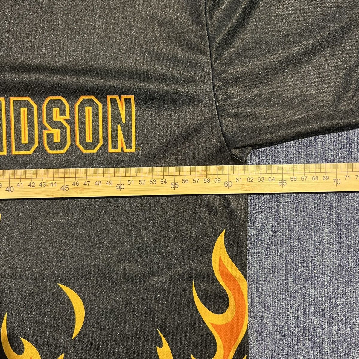 Harley Davidson Vintage 00s HARLEY DAVIDSON Flame AOP T Shirt Size US XL / EU 56 / 4 - 8 Thumbnail