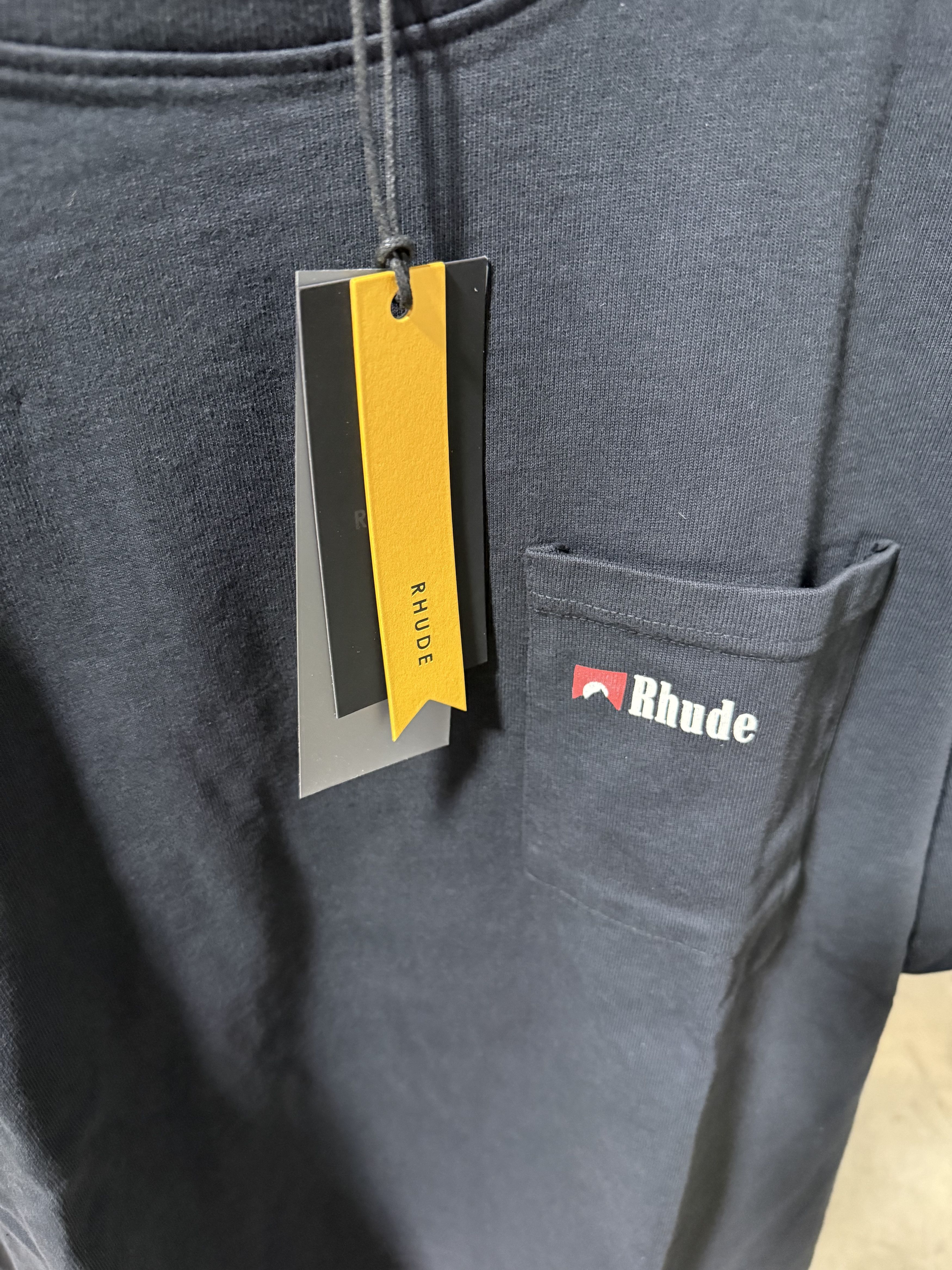 Rhude Rhude Moonlight Wolf Pocket Tee 'Vintage Black' Size US XL / EU 56 / 4 - 3 Thumbnail